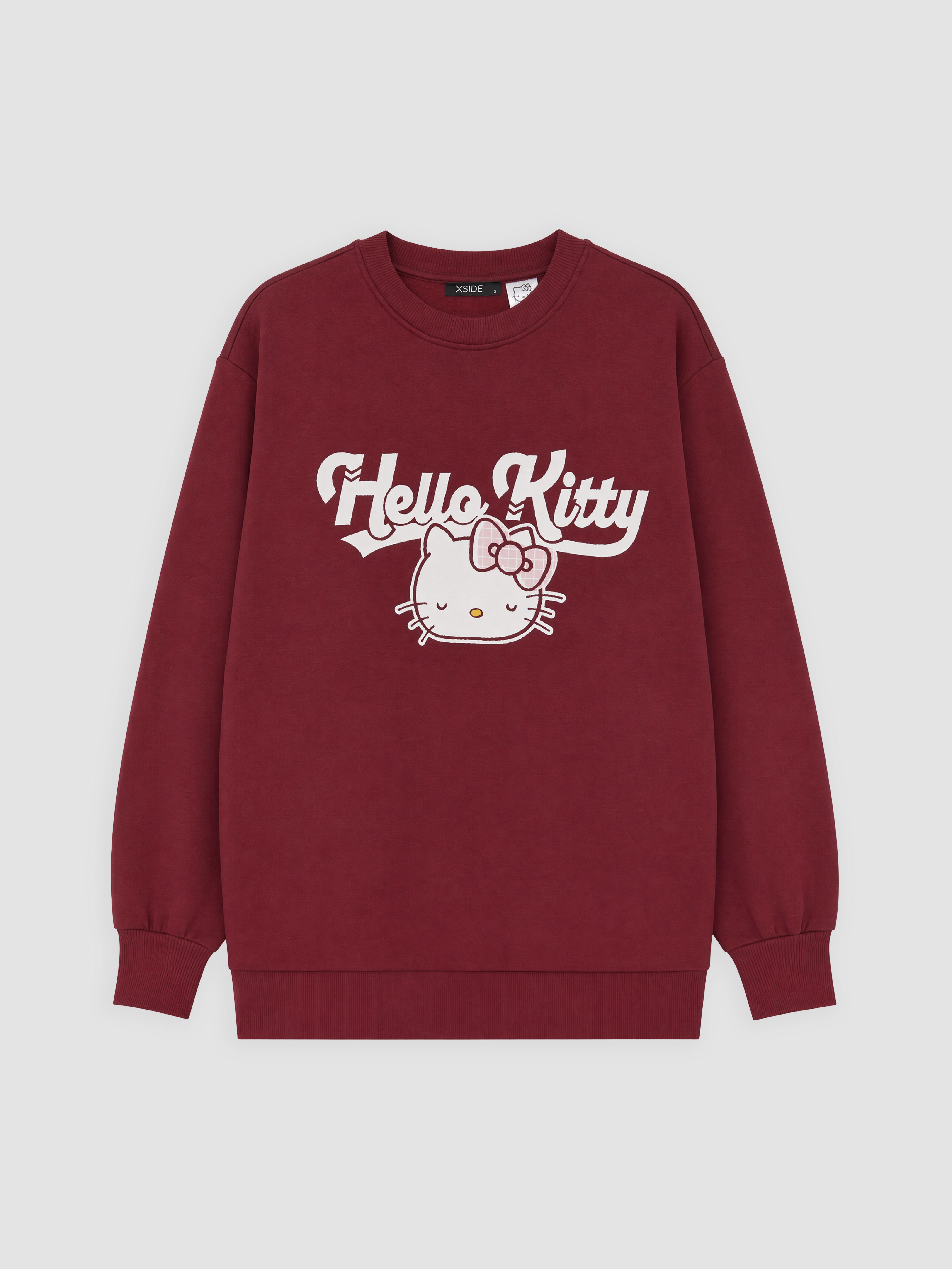 XSIDE Hello Kitty Baskılı Oversize Kadın Kalın Sweatshirt görsel 5