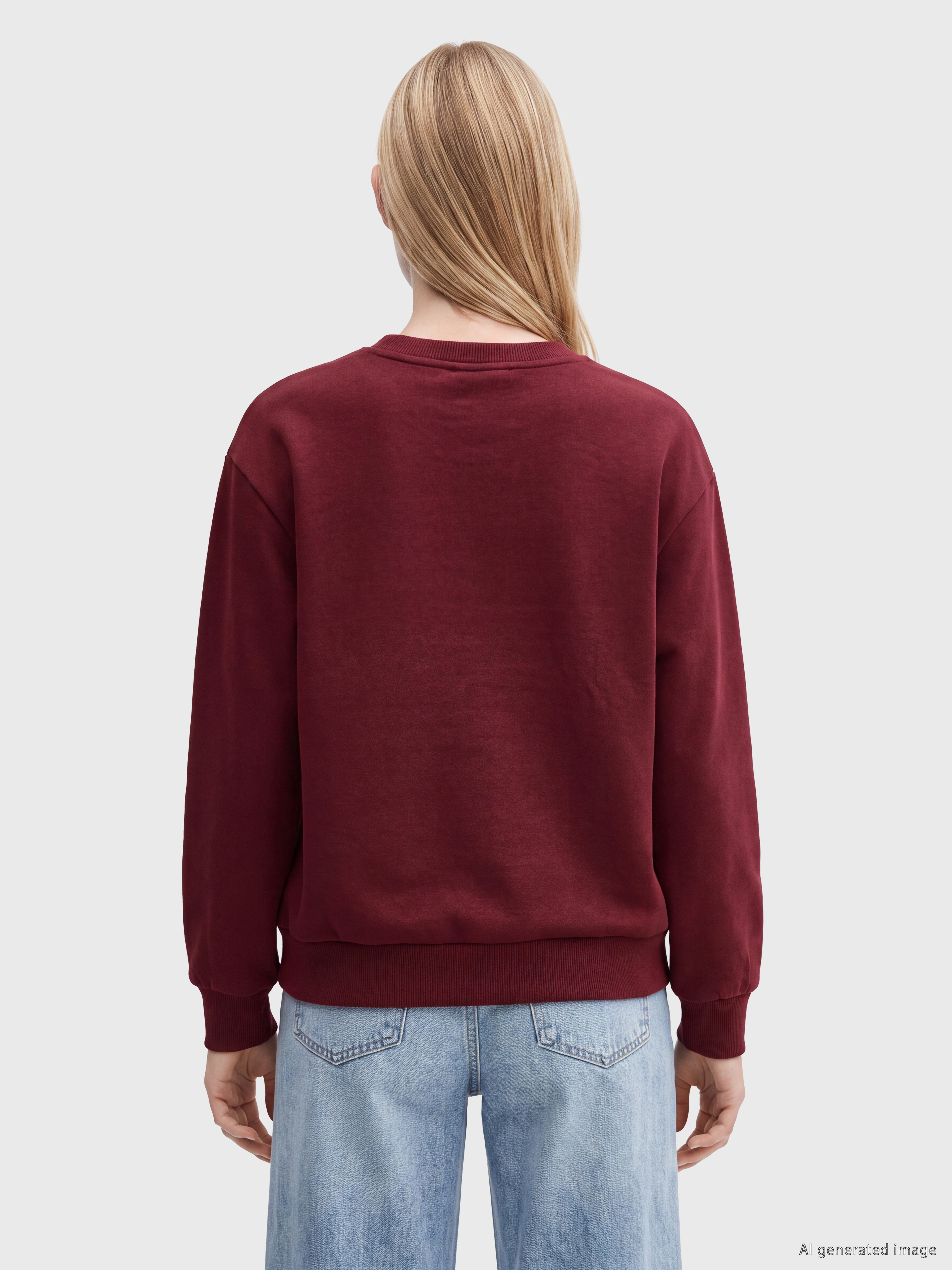 XSIDE Hello Kitty Baskılı Oversize Kadın Kalın Sweatshirt görsel 4