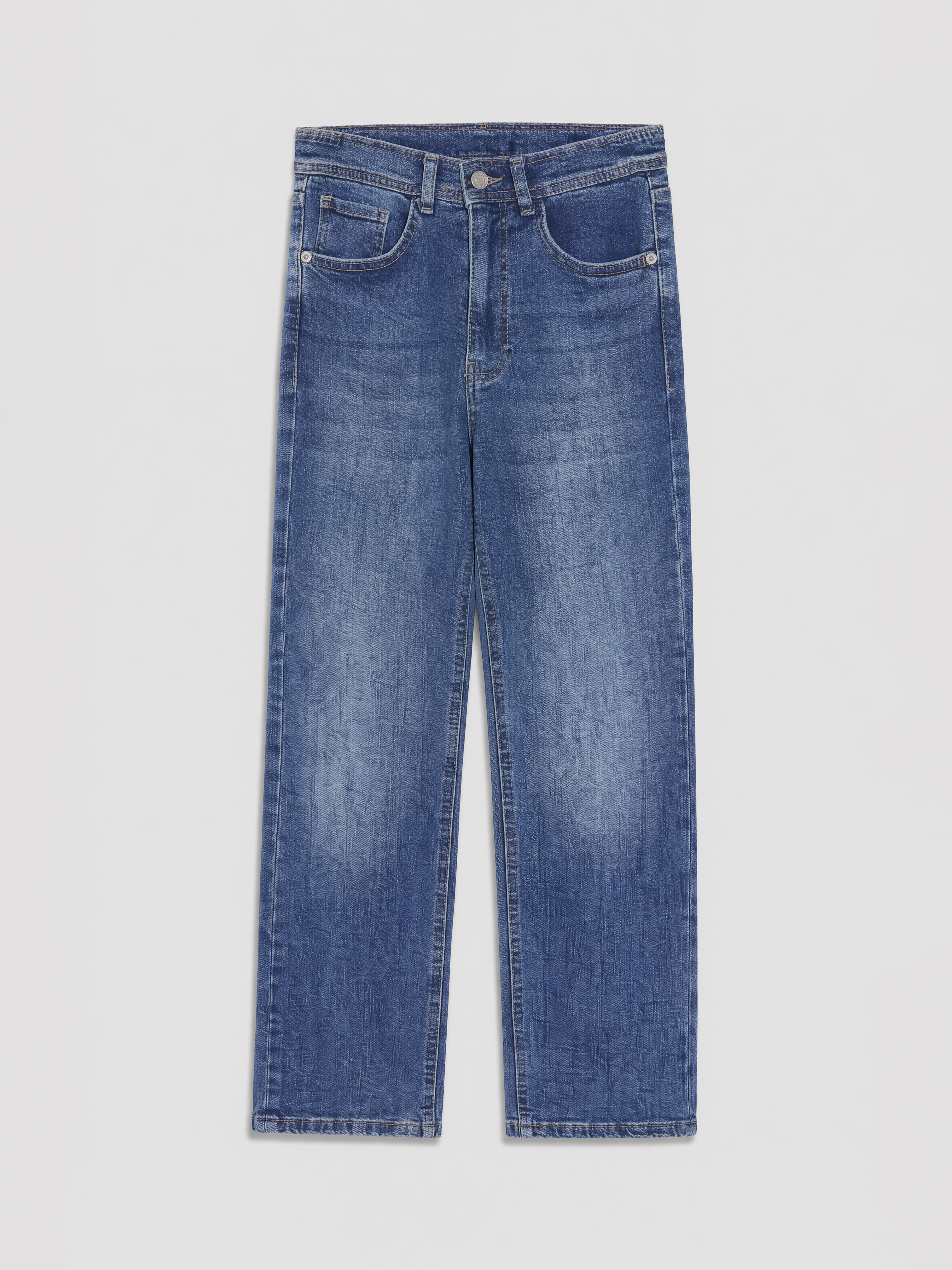 LCW Jeans Yüksek Bel Straight Fit Kadın Jean Pantolon görsel 5