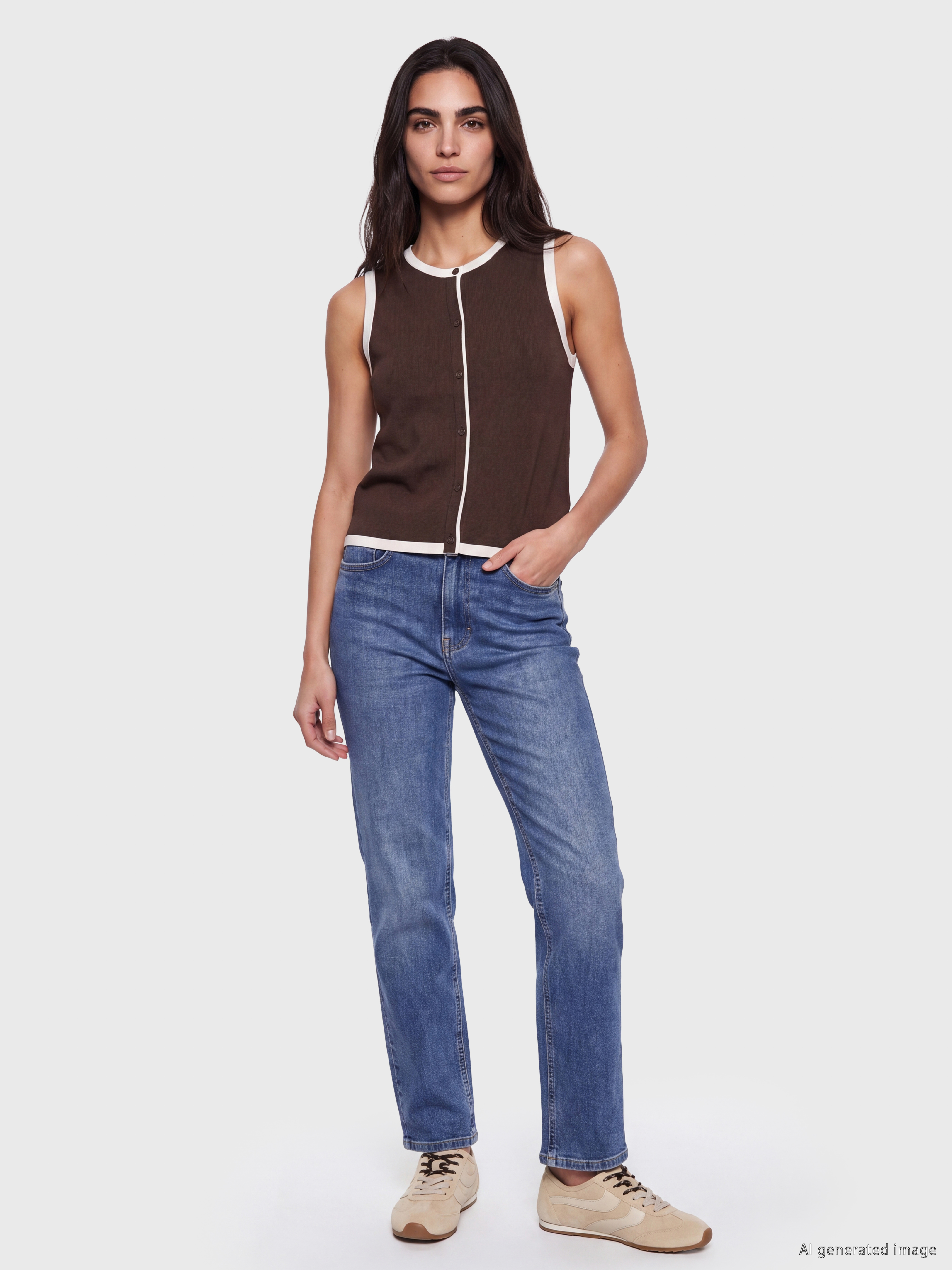 LCW Jeans Yüksek Bel Straight Fit Kadın Jean Pantolon