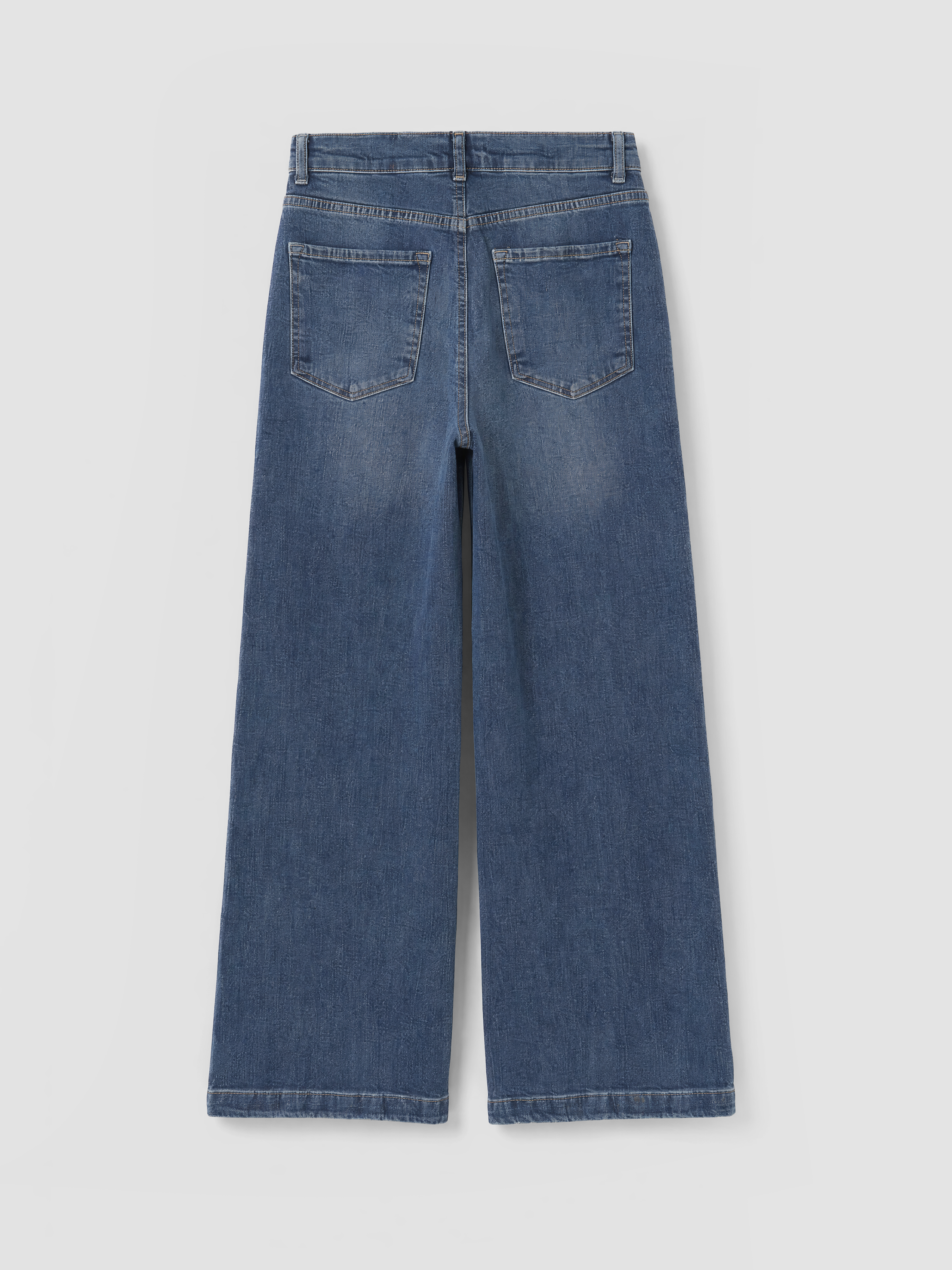 LCW Jeans Yüksek Bel Culotte Fit Kadın Jean Pantolon görsel 7