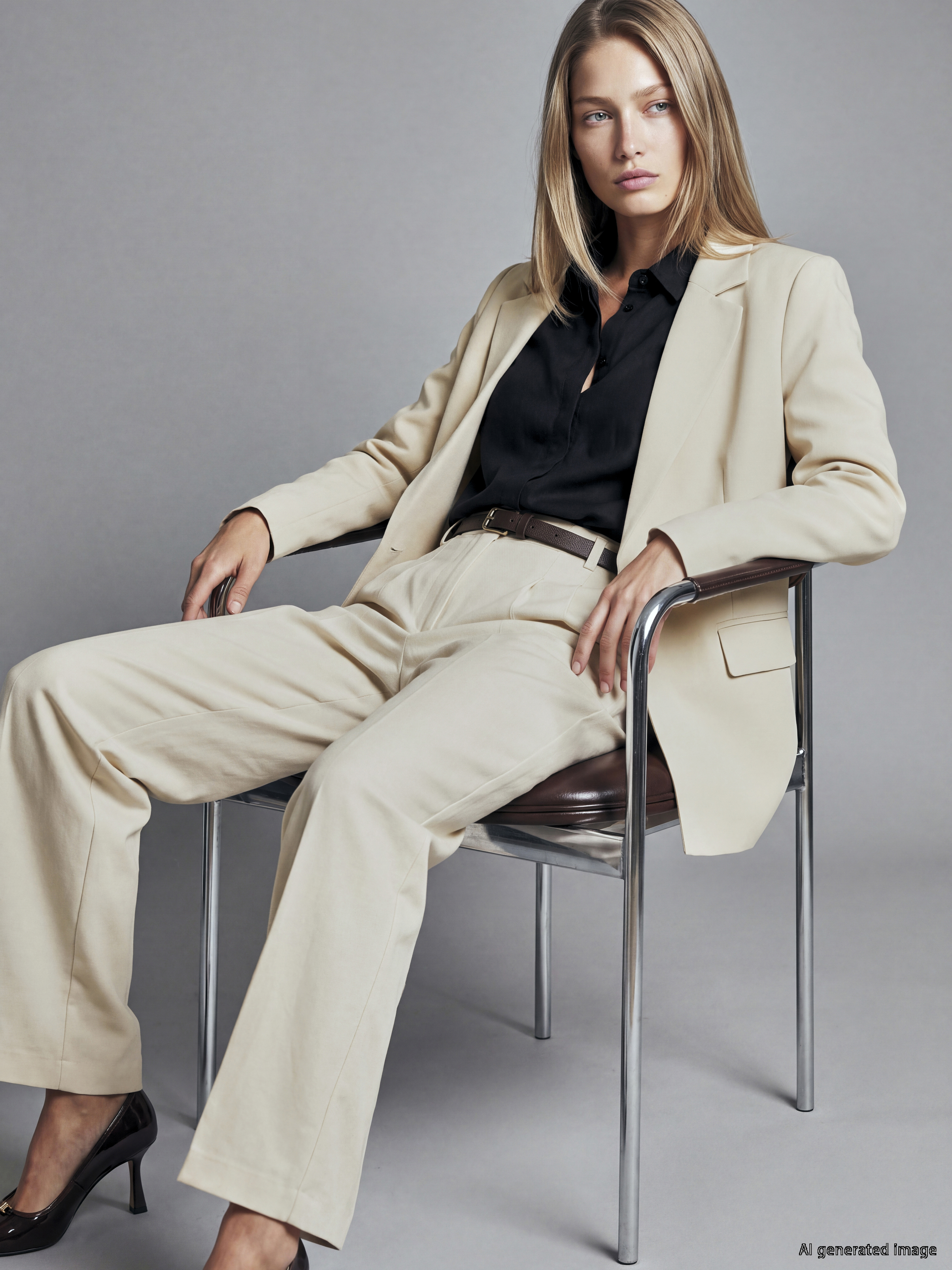 LCW Vision Krep Kadın Blazer Ceket