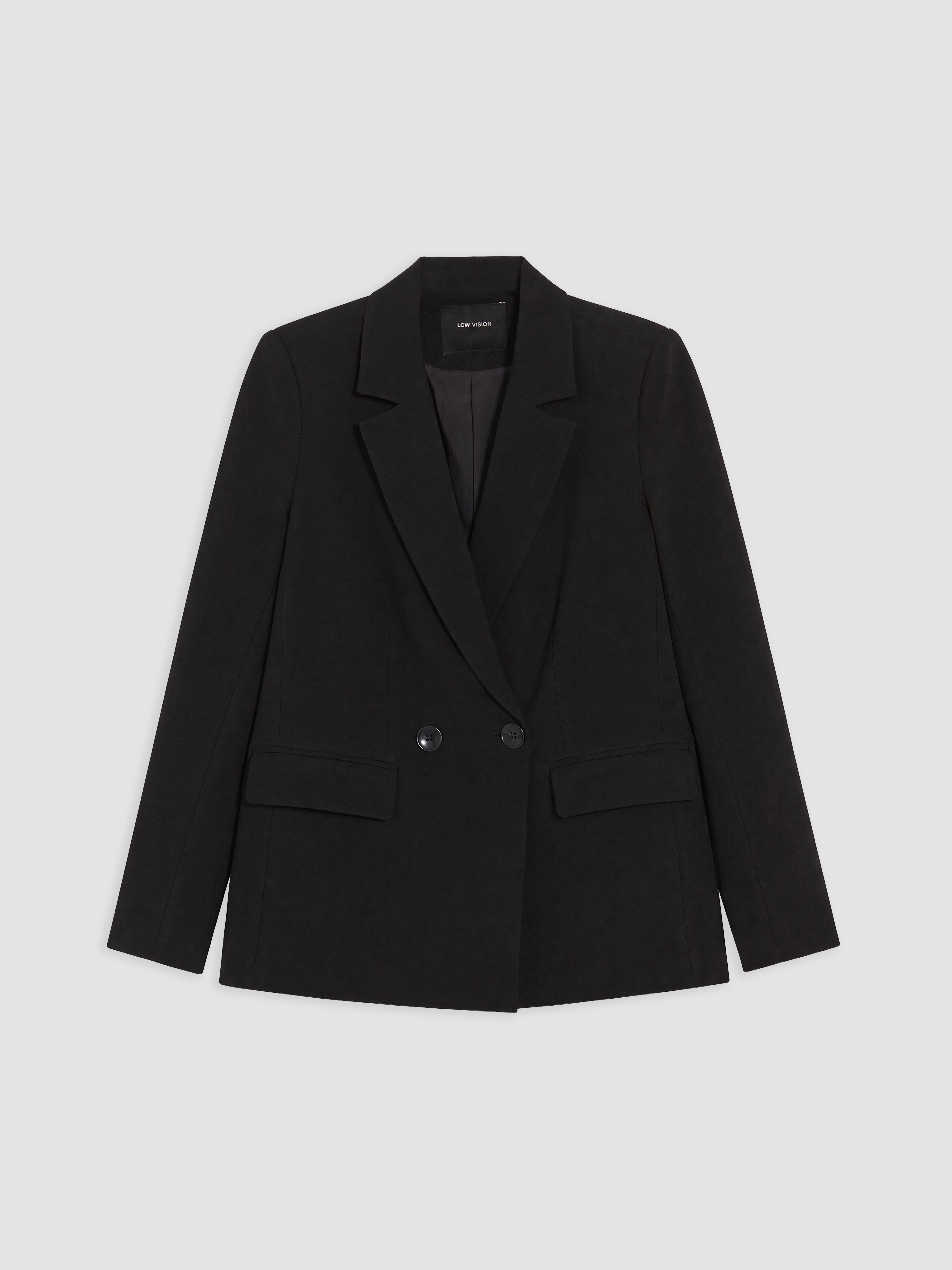 LCW Vision Kruvaze Yaka Kadın Blazer Ceket görsel 6