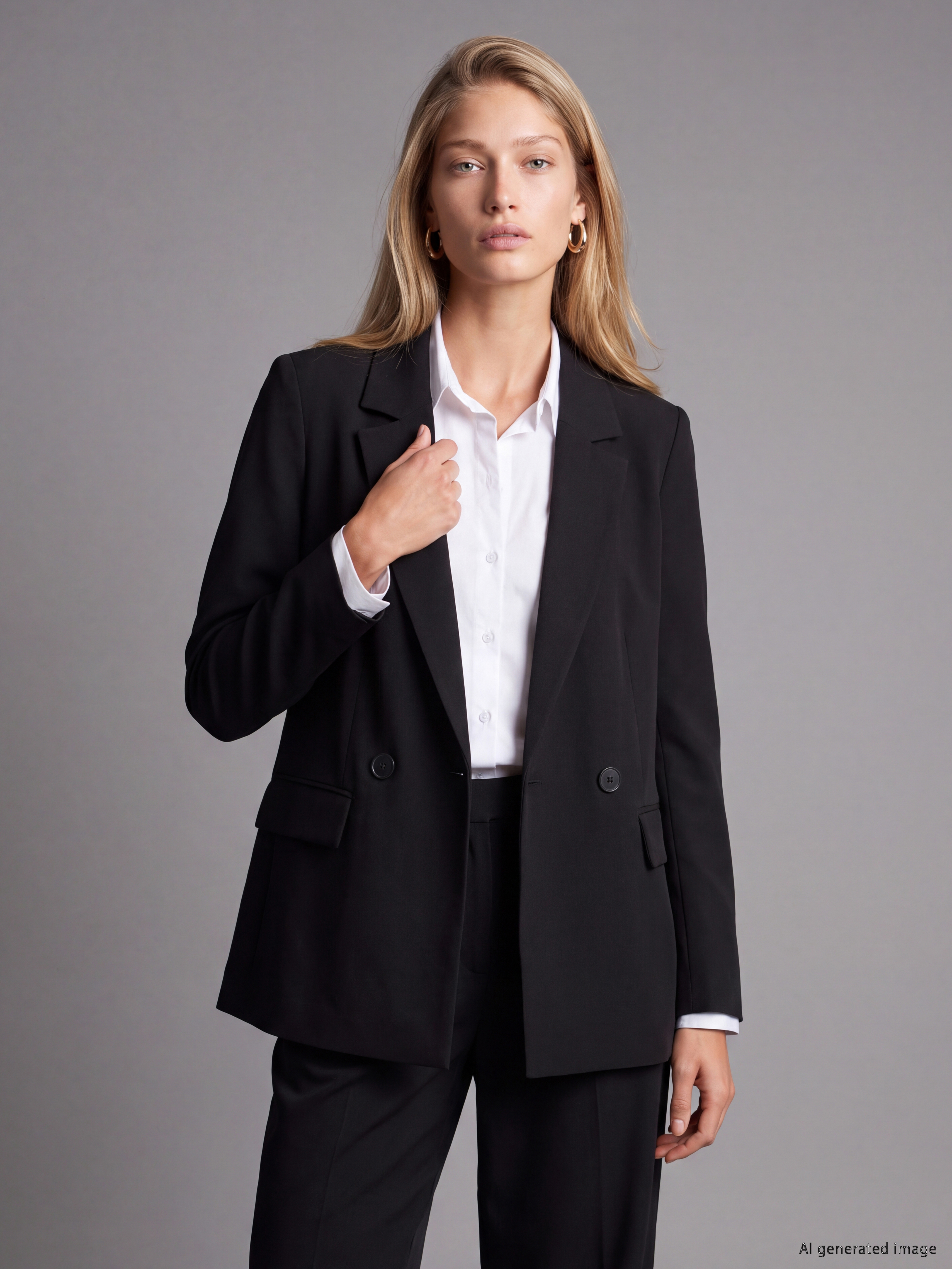 LCW Vision Kruvaze Yaka Kadın Blazer Ceket