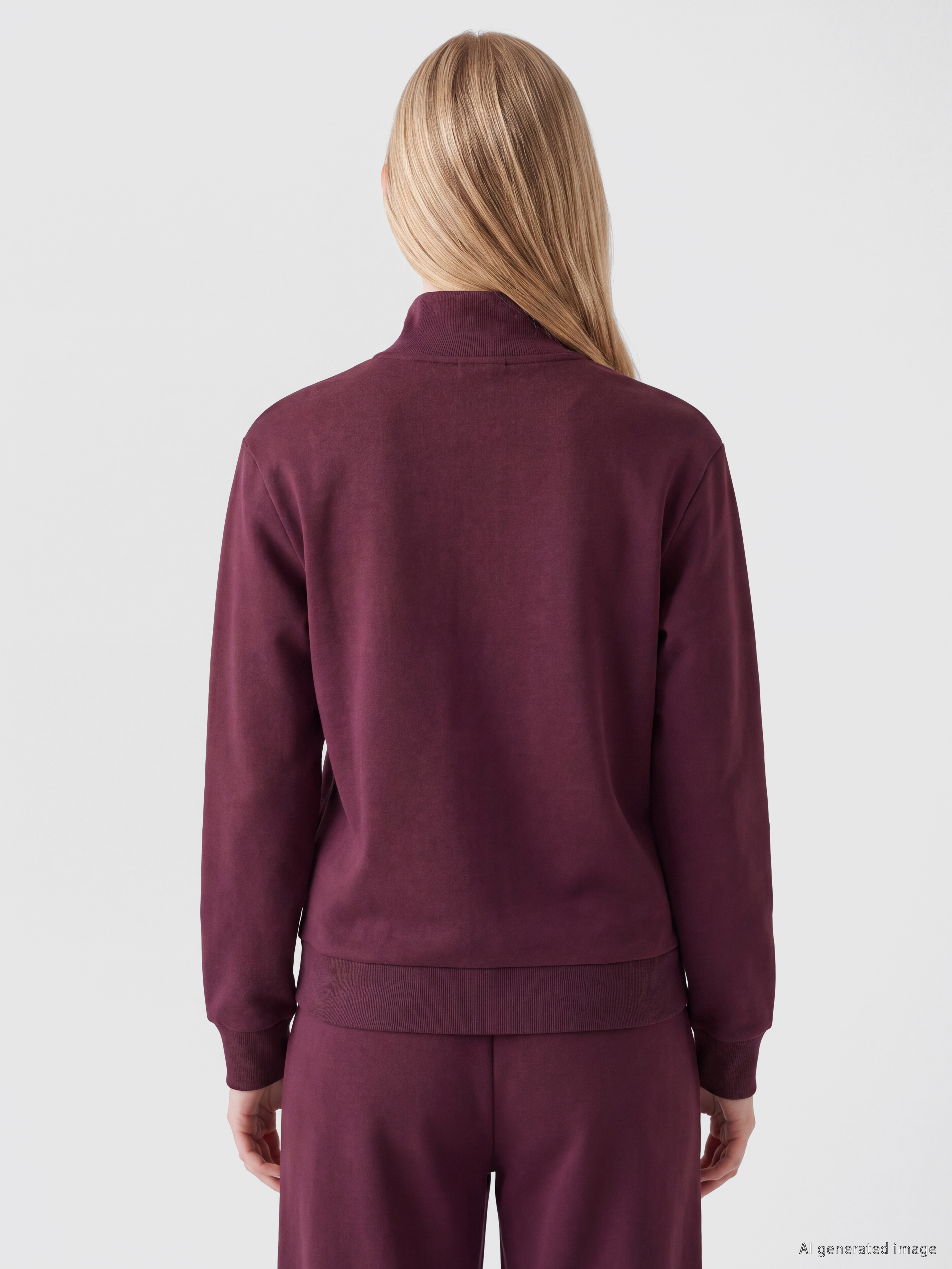 XSIDE Baskılı Oversize Kadın Kalın Sweatshirt görsel 4