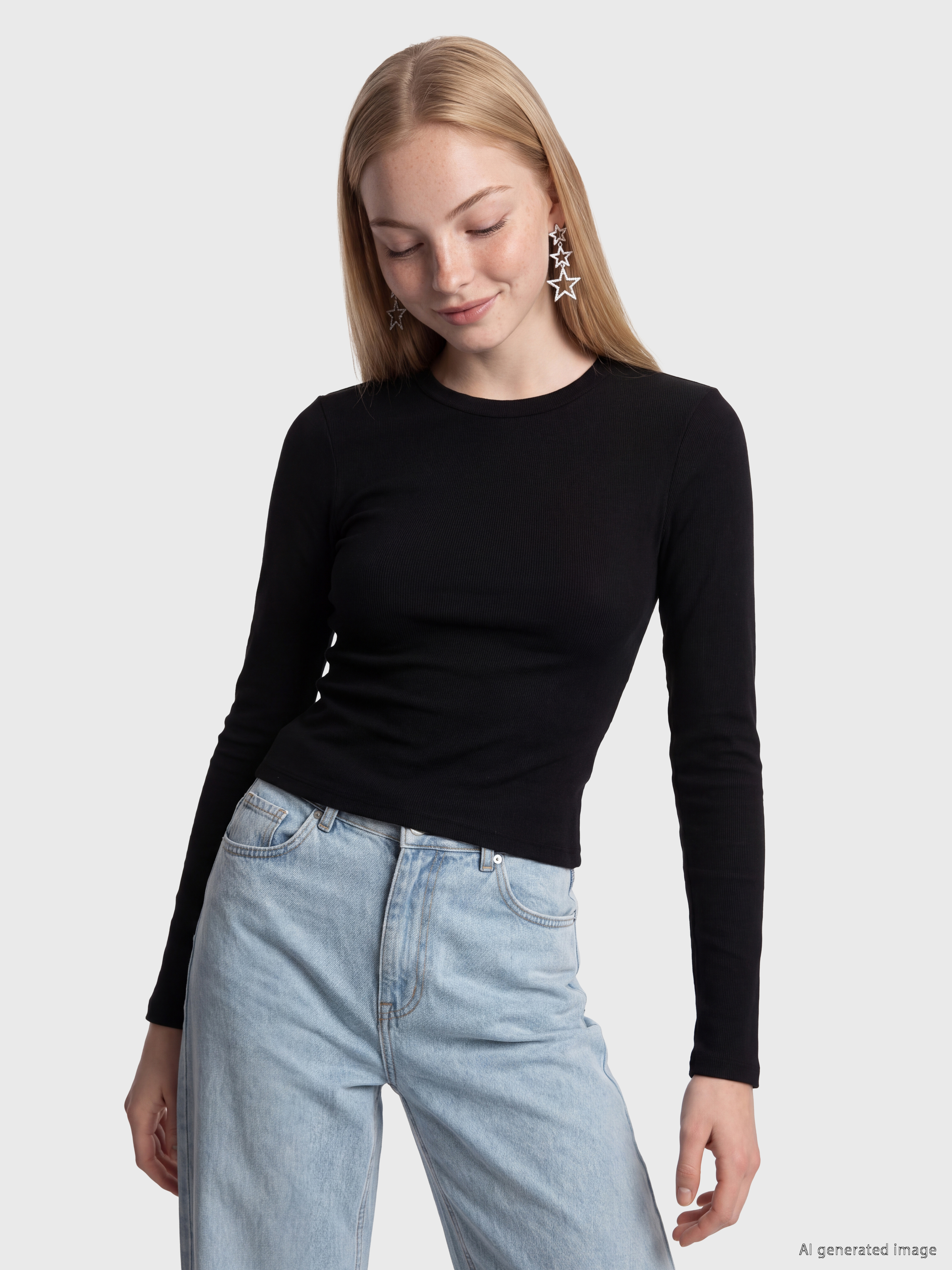 XSIDE Bisiklet Yaka Kadın Body görsel 2