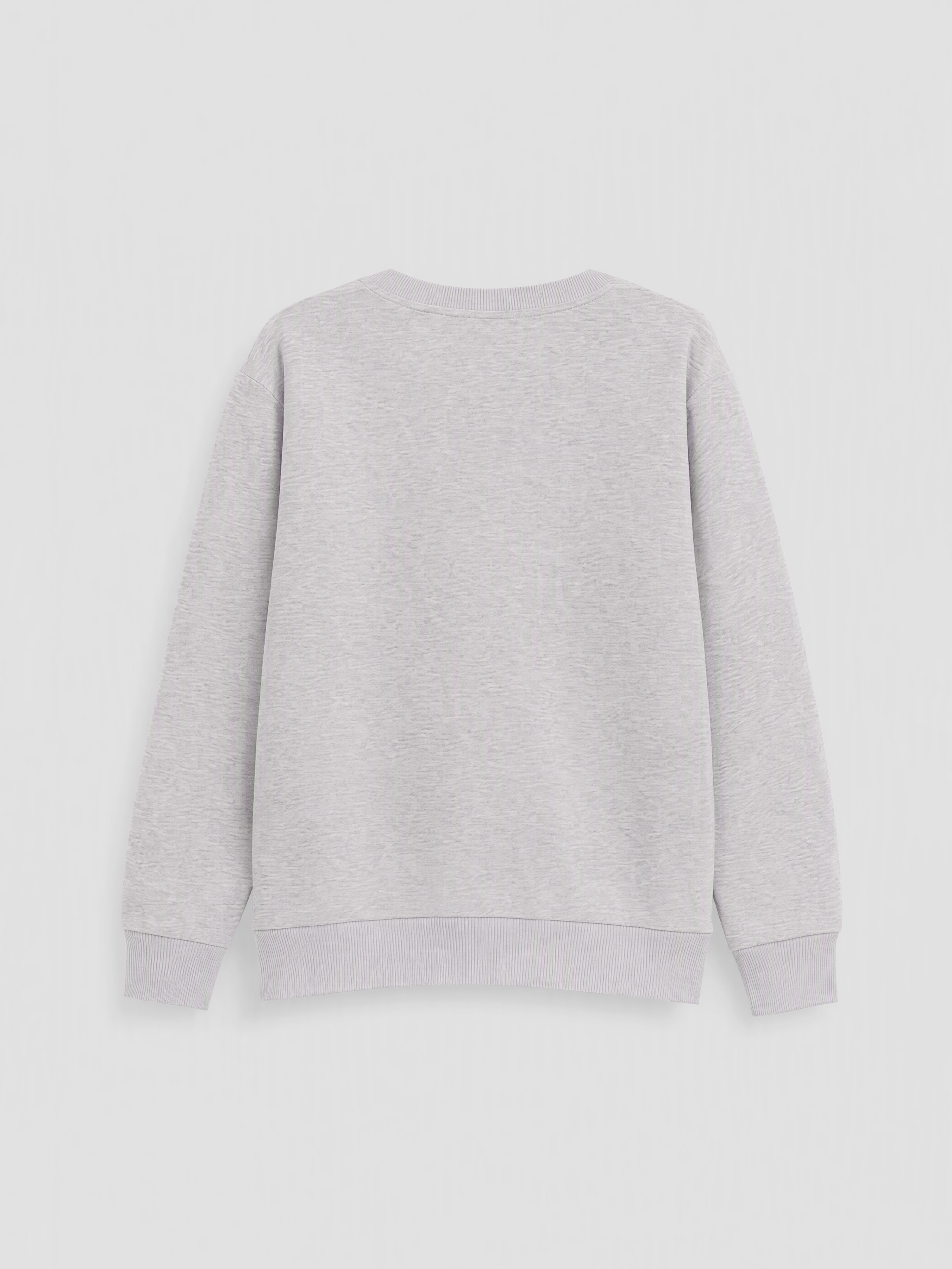 XSIDE Nakışlı Oversize Kadın Kalın Sweatshirt görsel 6