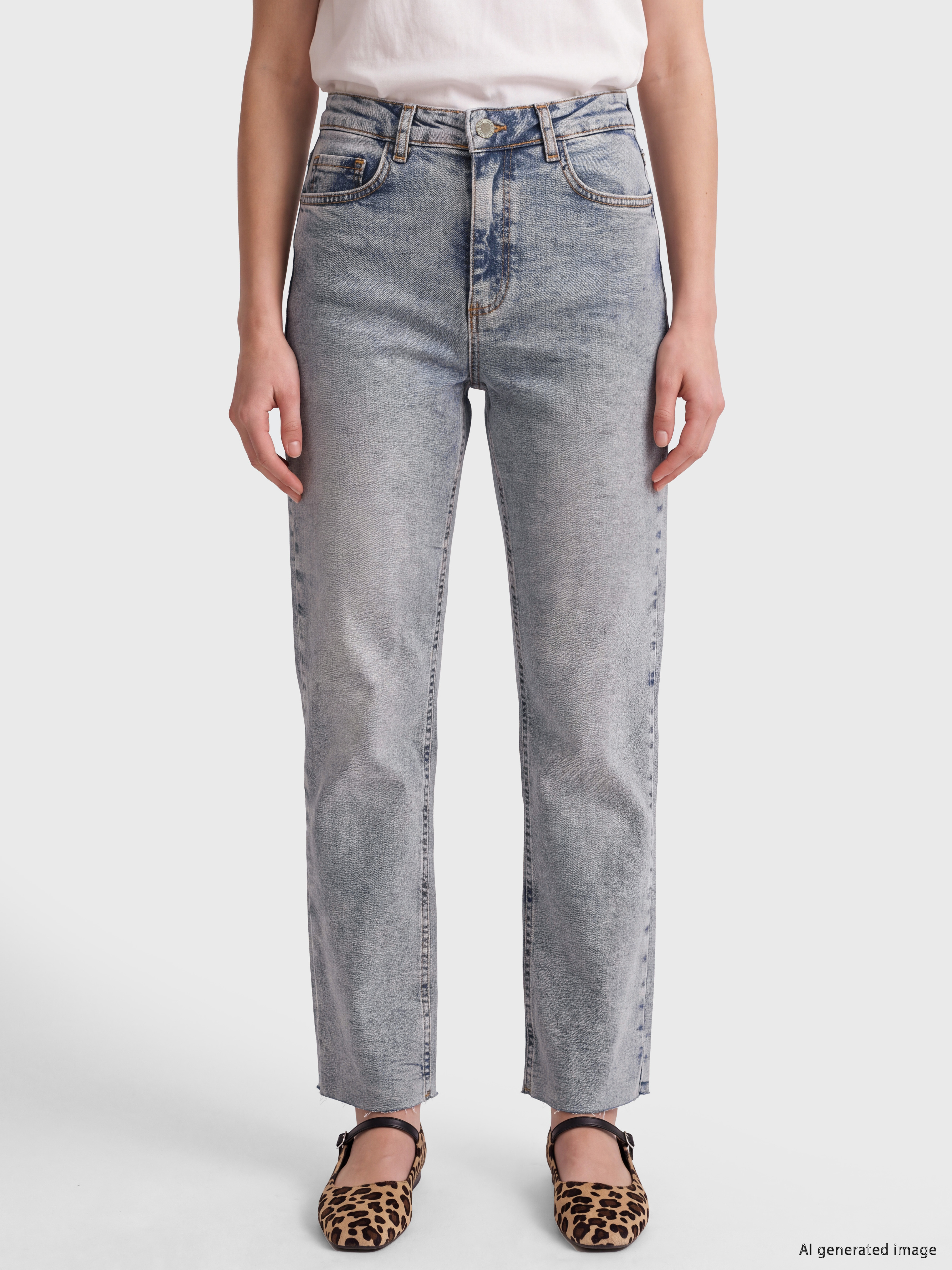 LCW Jeans Straight Fit Kadın Jean Pantolon görsel 2