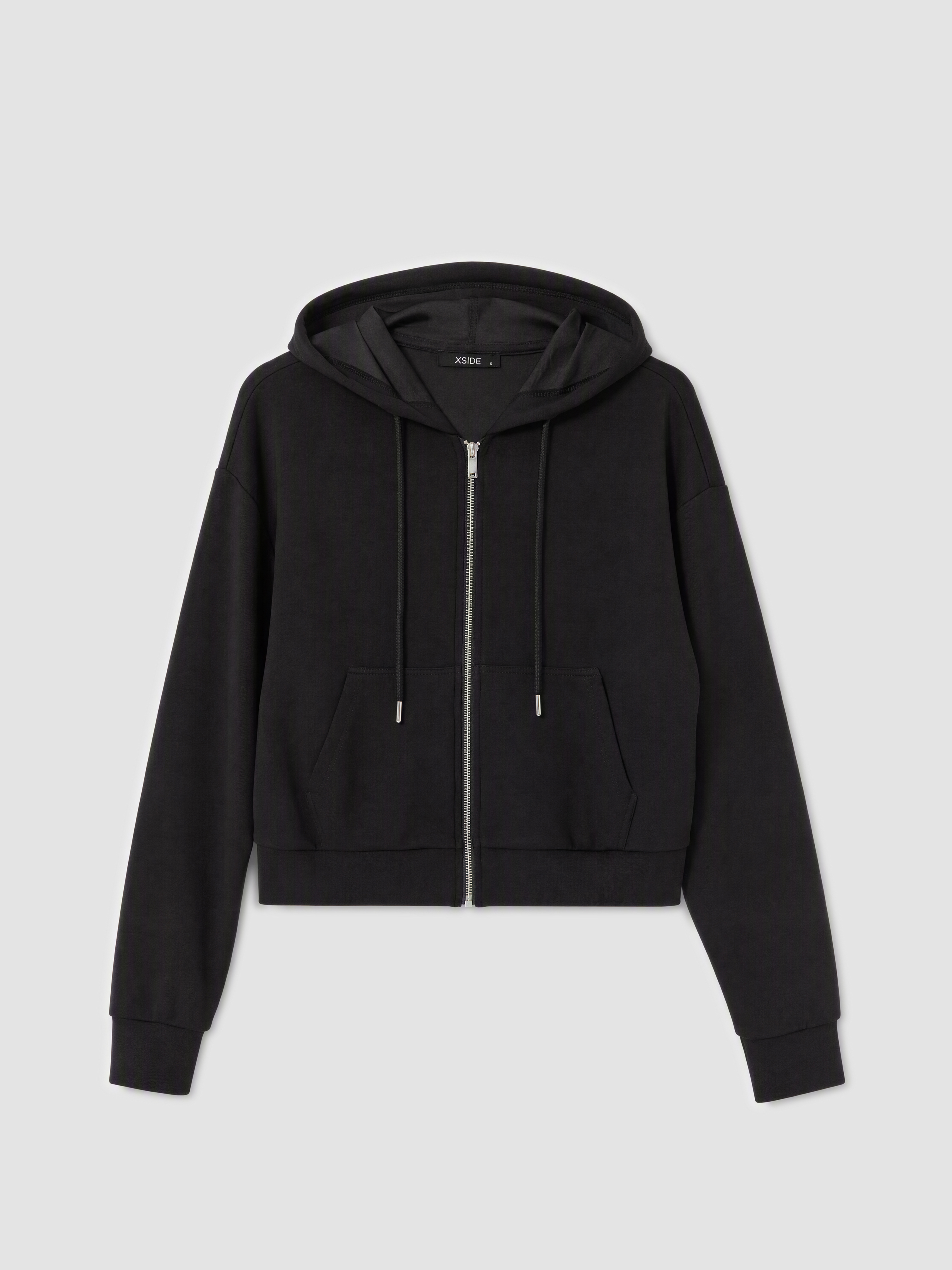 XSIDE Kapüşonlu Soft Touch Kadın Fermuarlı Sweatshirt görsel 5