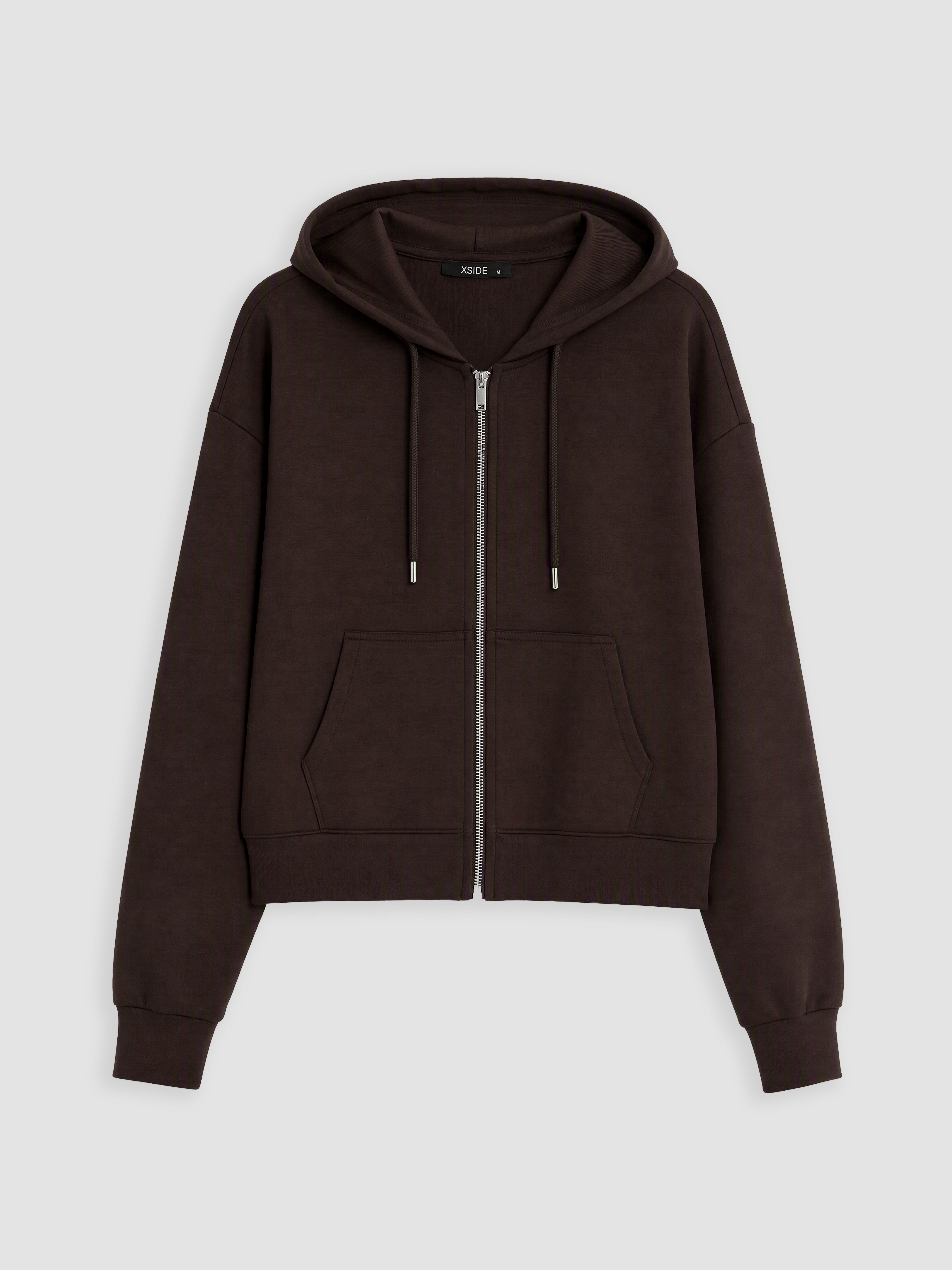 XSIDE Kapüşonlu Soft Touch Kadın Fermuarlı Sweatshirt görsel 5