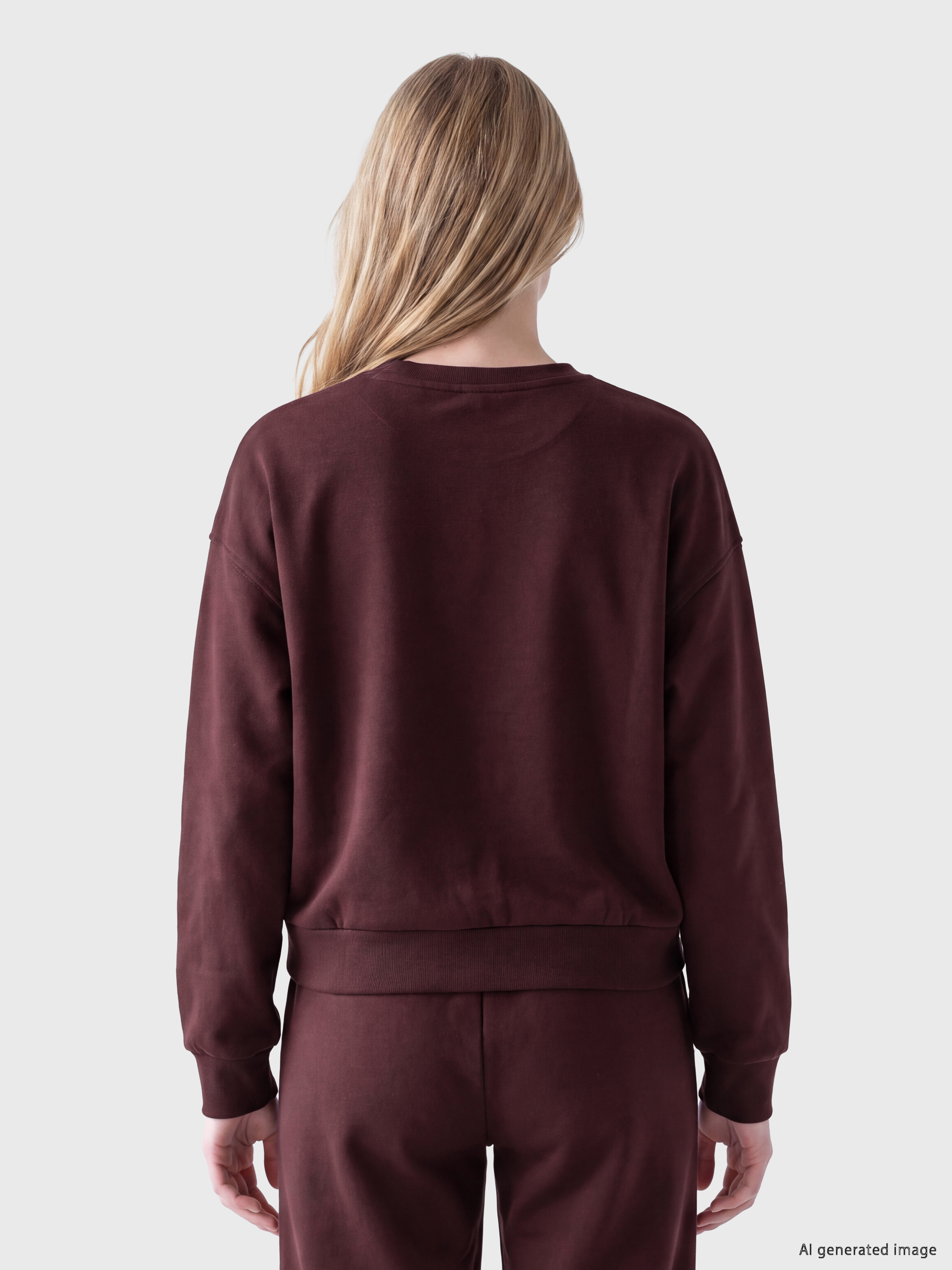 XSIDE Oversize Soft Touch Kadın Sweatshirt görsel 4