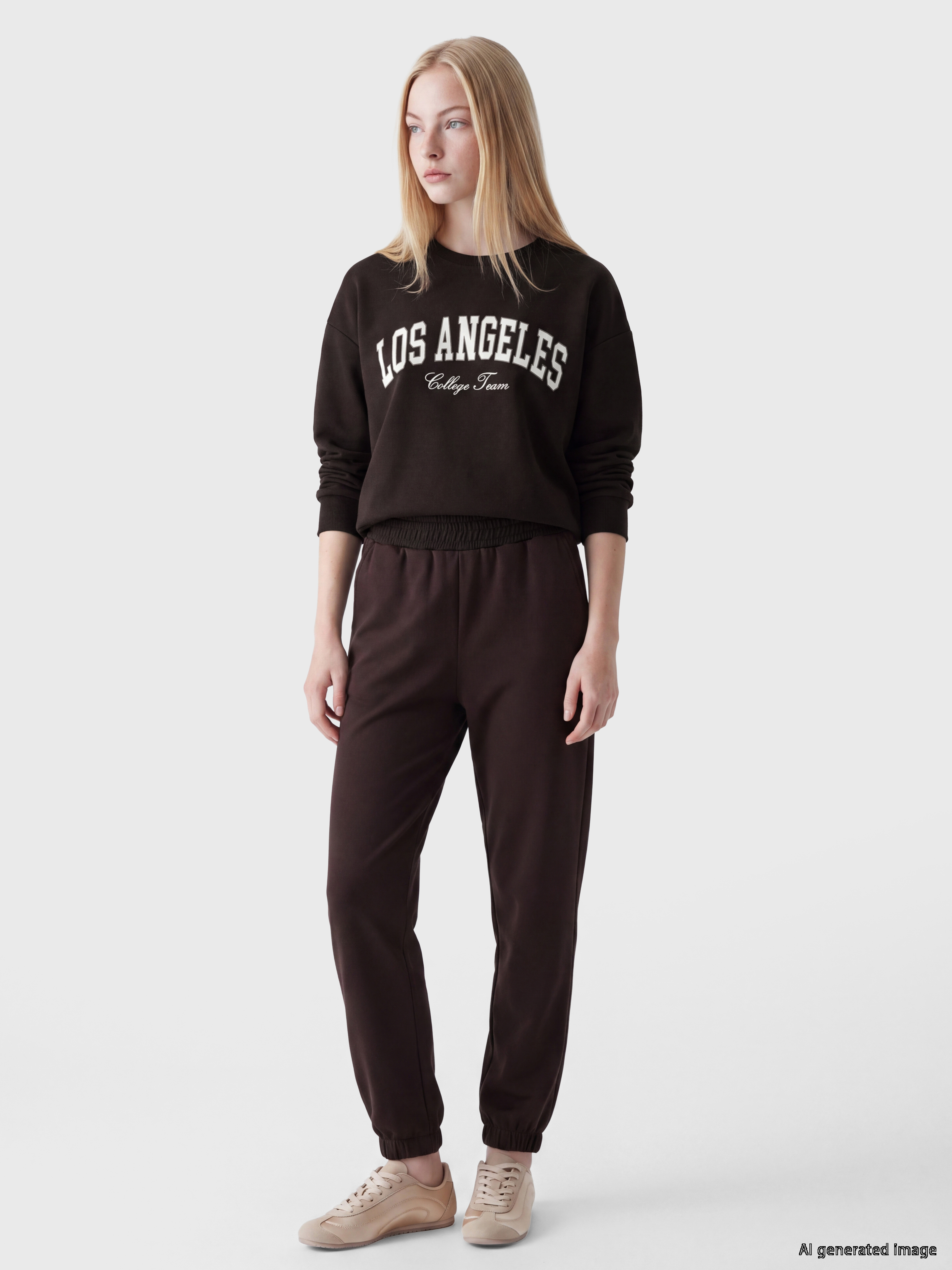 XSIDE Oversize Soft Touch Kadın Sweatshirt görsel 2