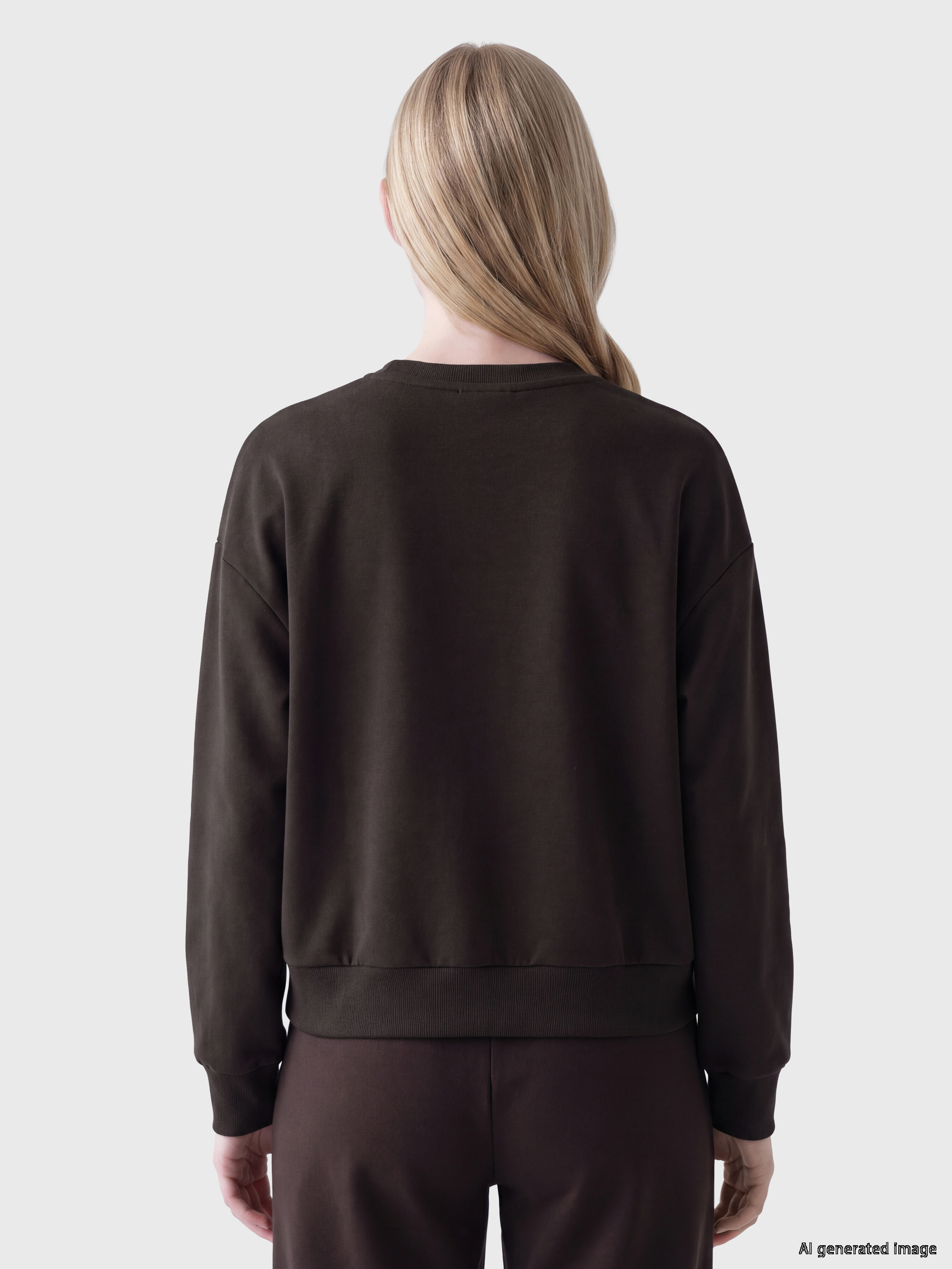 XSIDE Oversize Soft Touch Kadın Sweatshirt görsel 4