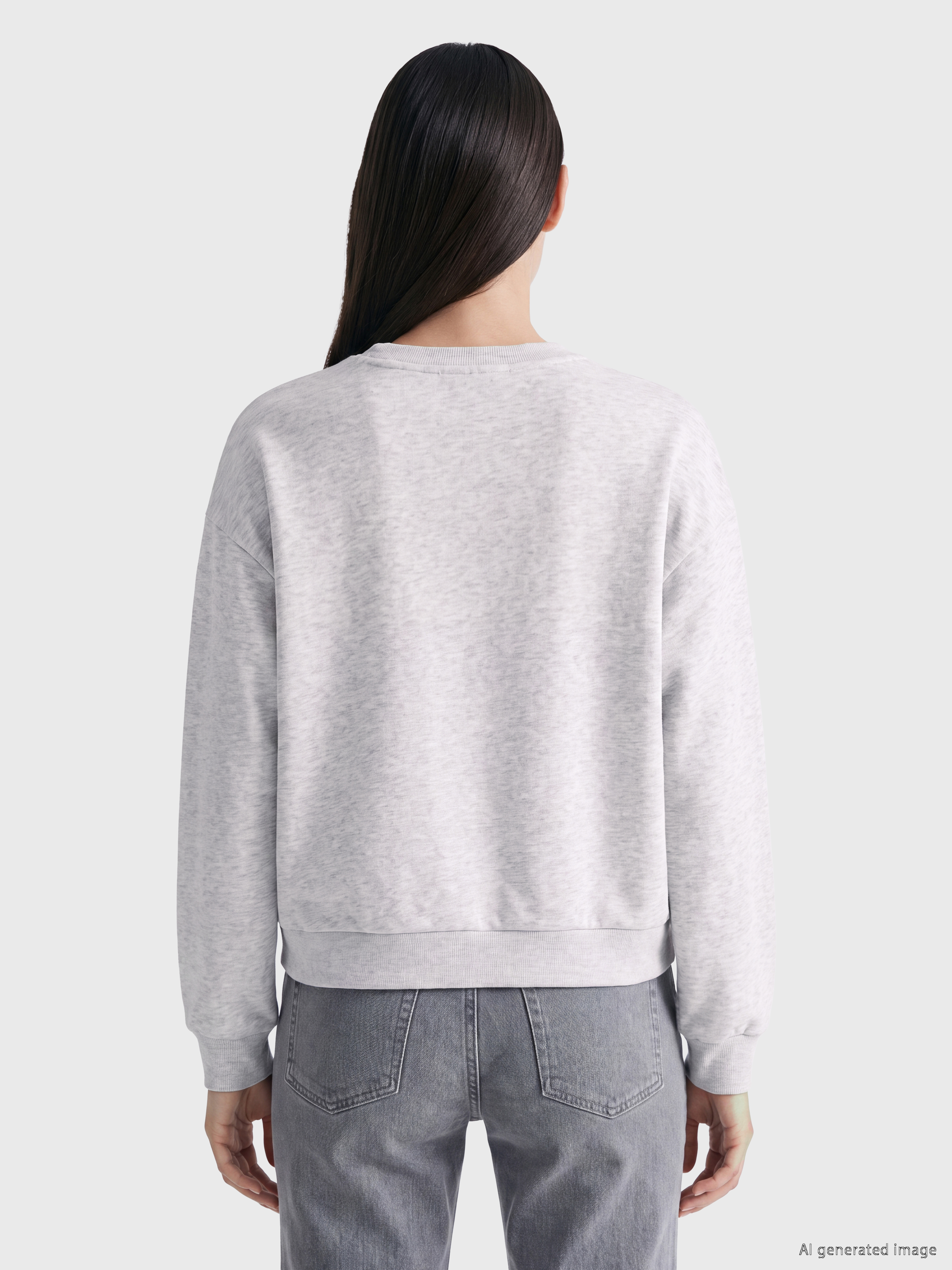 XSIDE Harvard Baskılı Oversize Kadın Kalın Sweatshirt görsel 4