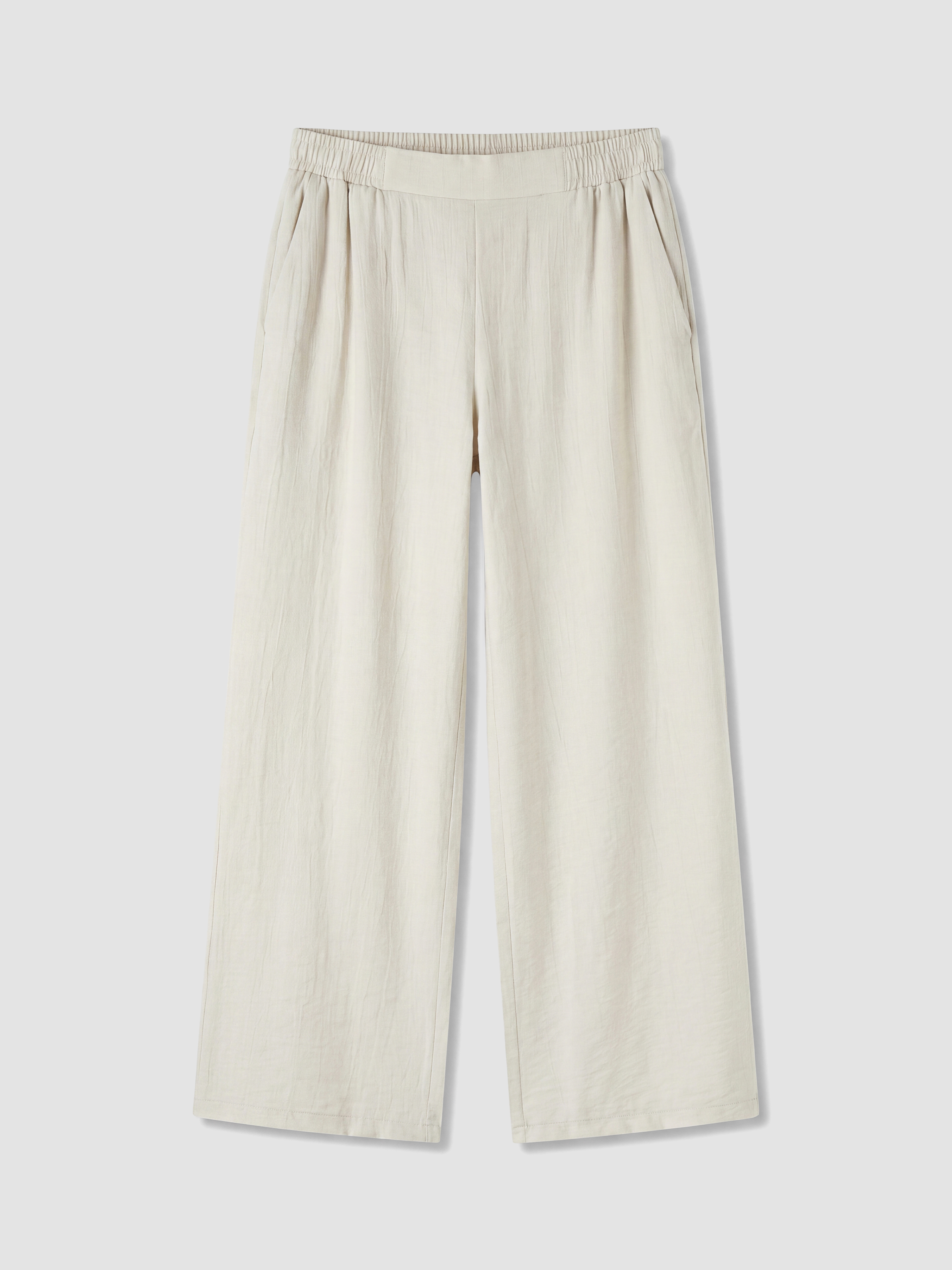 LCW Modest Beli Lastikli Geniş Paça Kadın Pantolon görsel 5