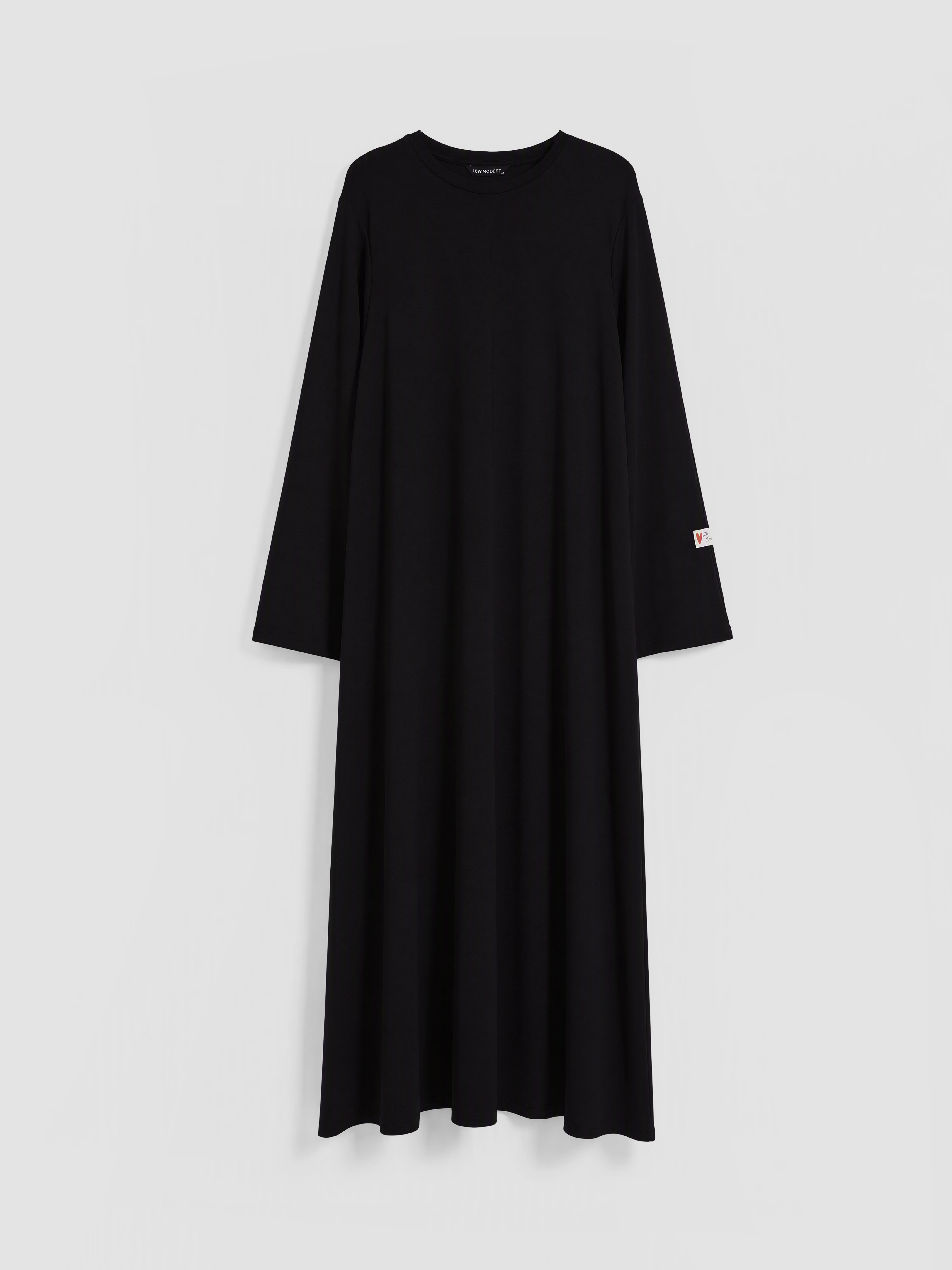 LCW Modest Bisiklet Yaka A Kesim Elbise görsel 5