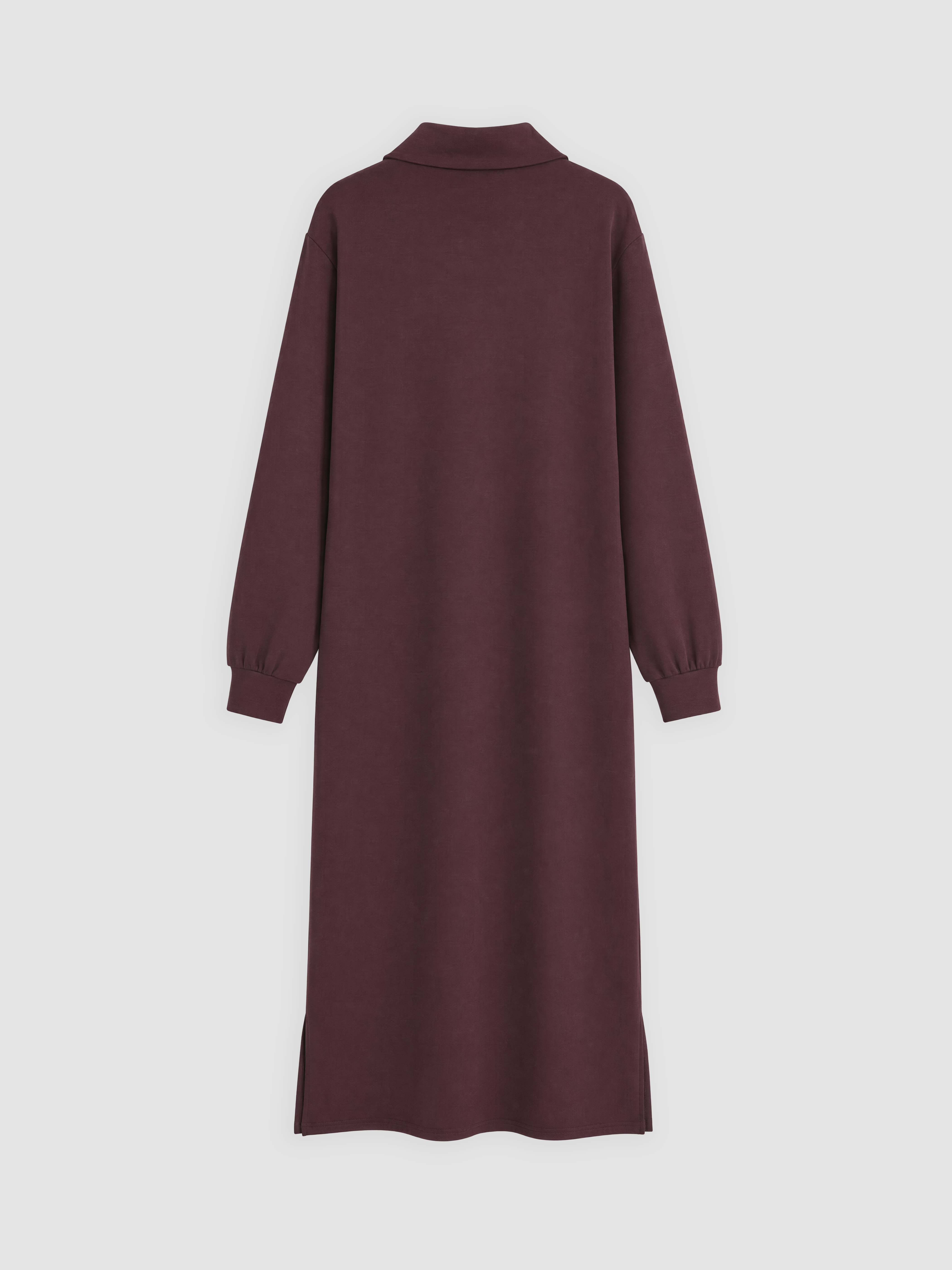 LCW Modest Dik Yaka A Kesim Sweat Elbise görsel 6