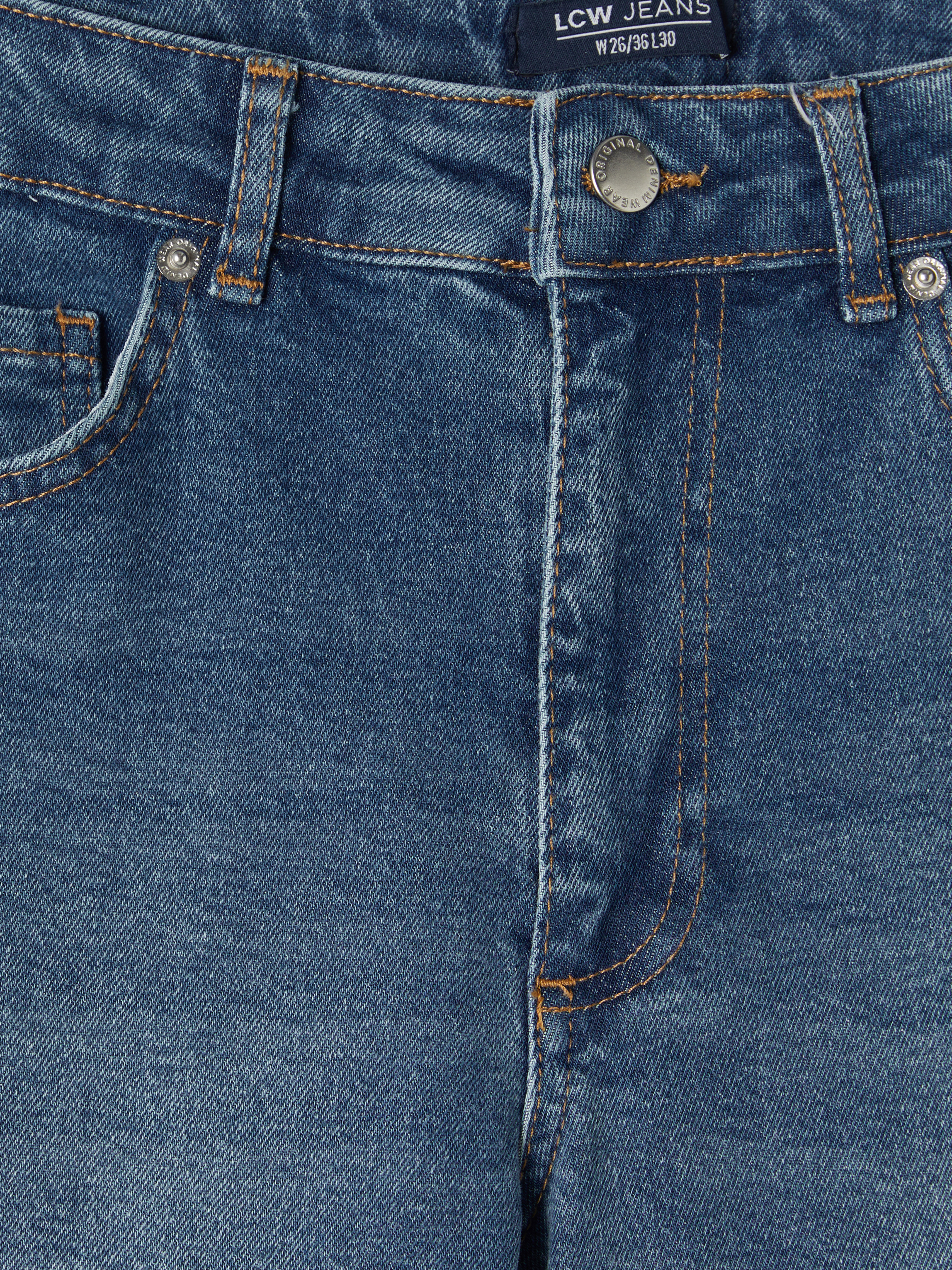 LCW Jeans Yüksek Bel Slim Fit Kadın Jean Pantolon görsel 8