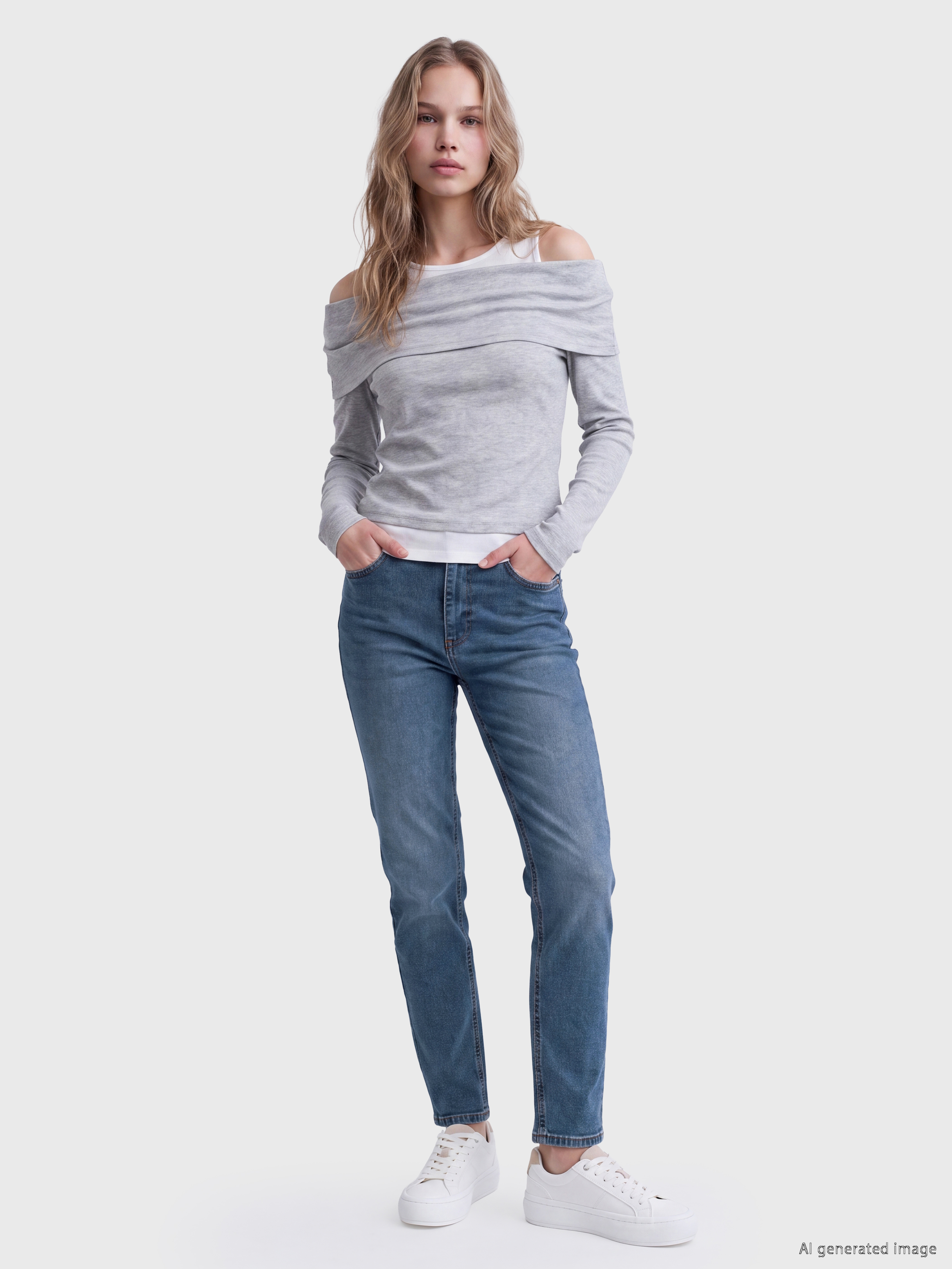 LCW Jeans Yüksek Bel Slim Fit Kadın Jean Pantolon görsel 2