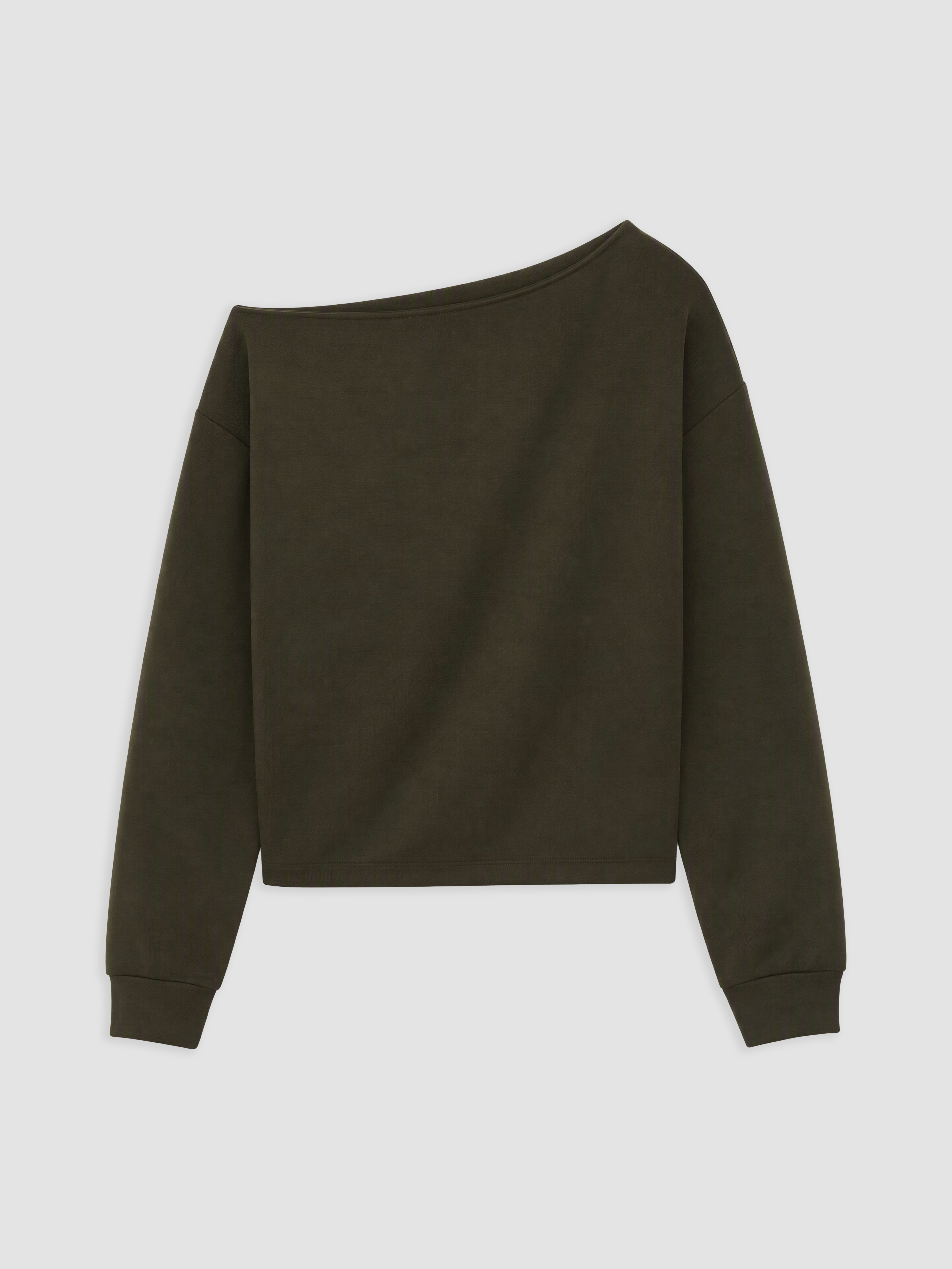 XSIDE Kayık Yaka Soft Touch Kadın Sweatshirt görsel 5