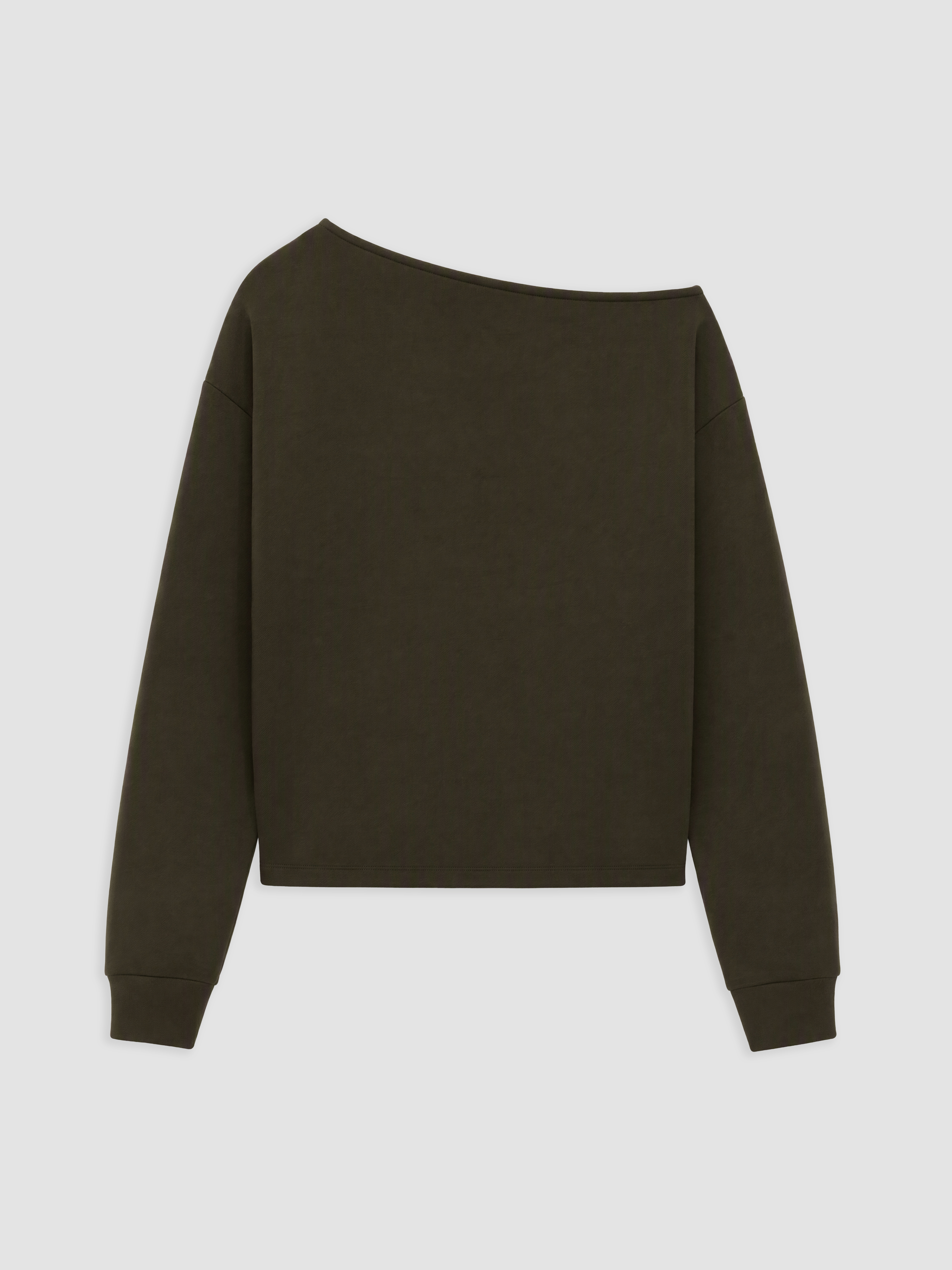 XSIDE Kayık Yaka Soft Touch Kadın Sweatshirt görsel 6