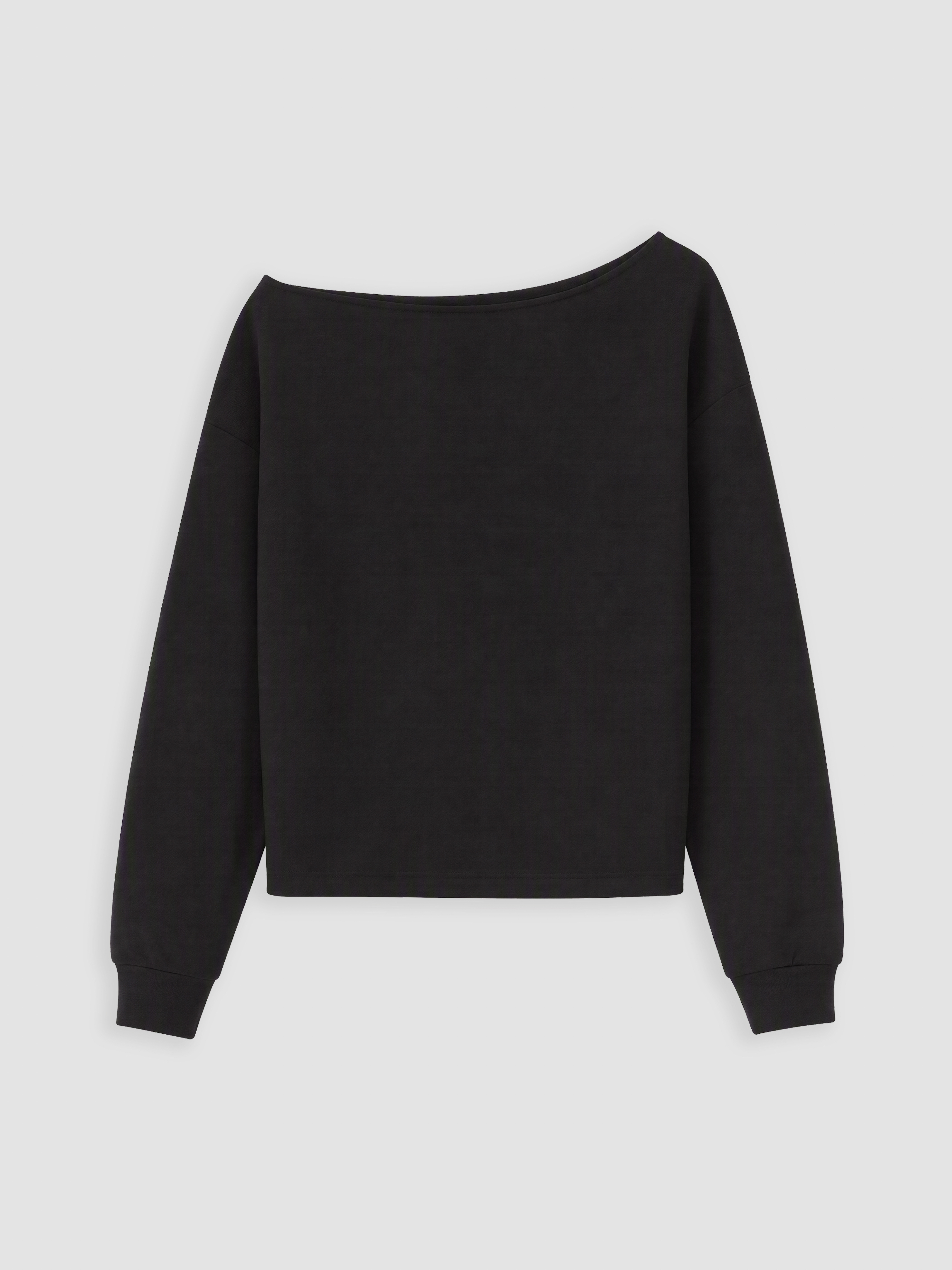 XSIDE Kayık Yaka Soft Touch Kadın Sweatshirt görsel 5