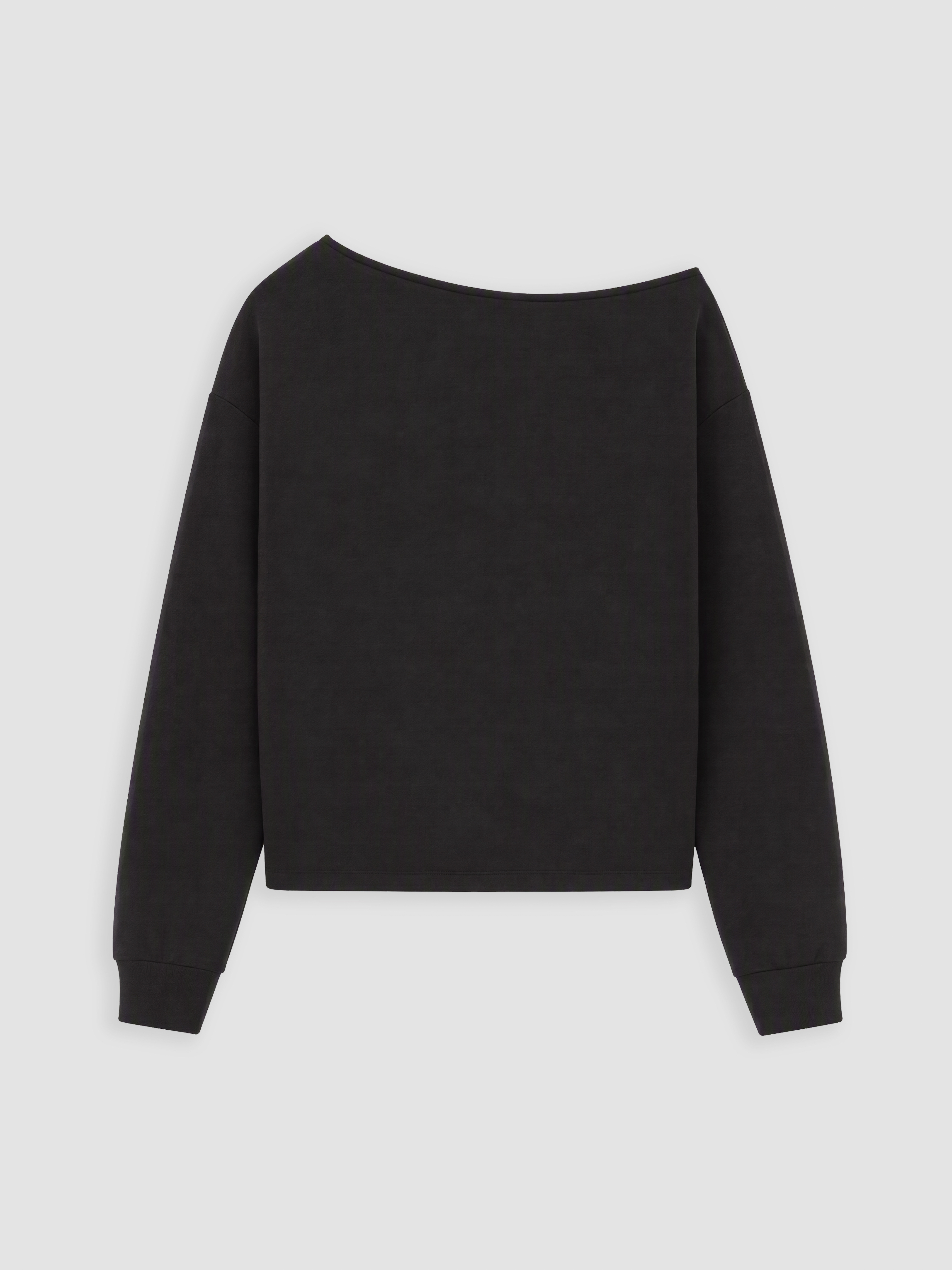 XSIDE Kayık Yaka Soft Touch Kadın Sweatshirt görsel 7