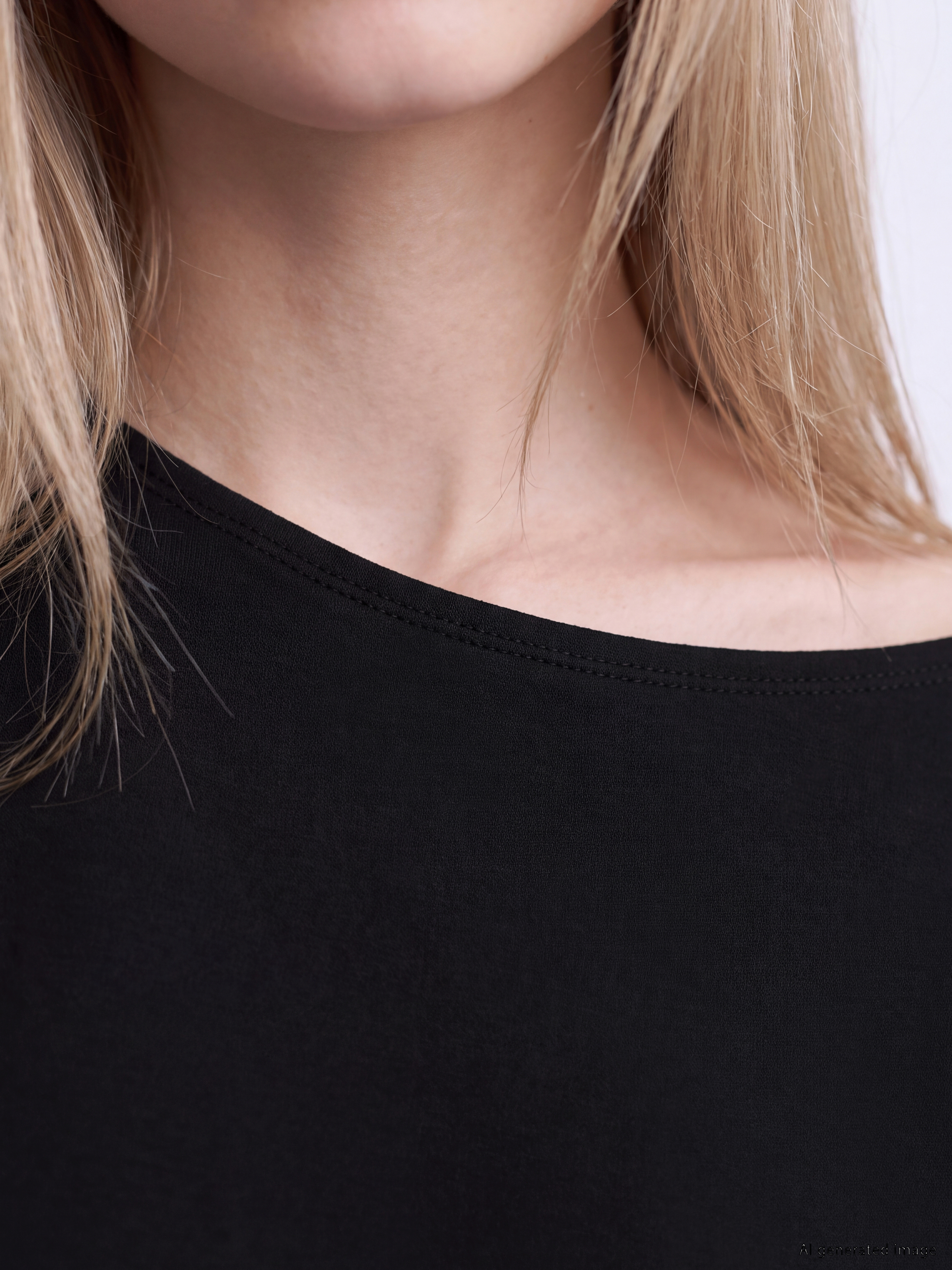 XSIDE Kayık Yaka Soft Touch Kadın Sweatshirt görsel 3