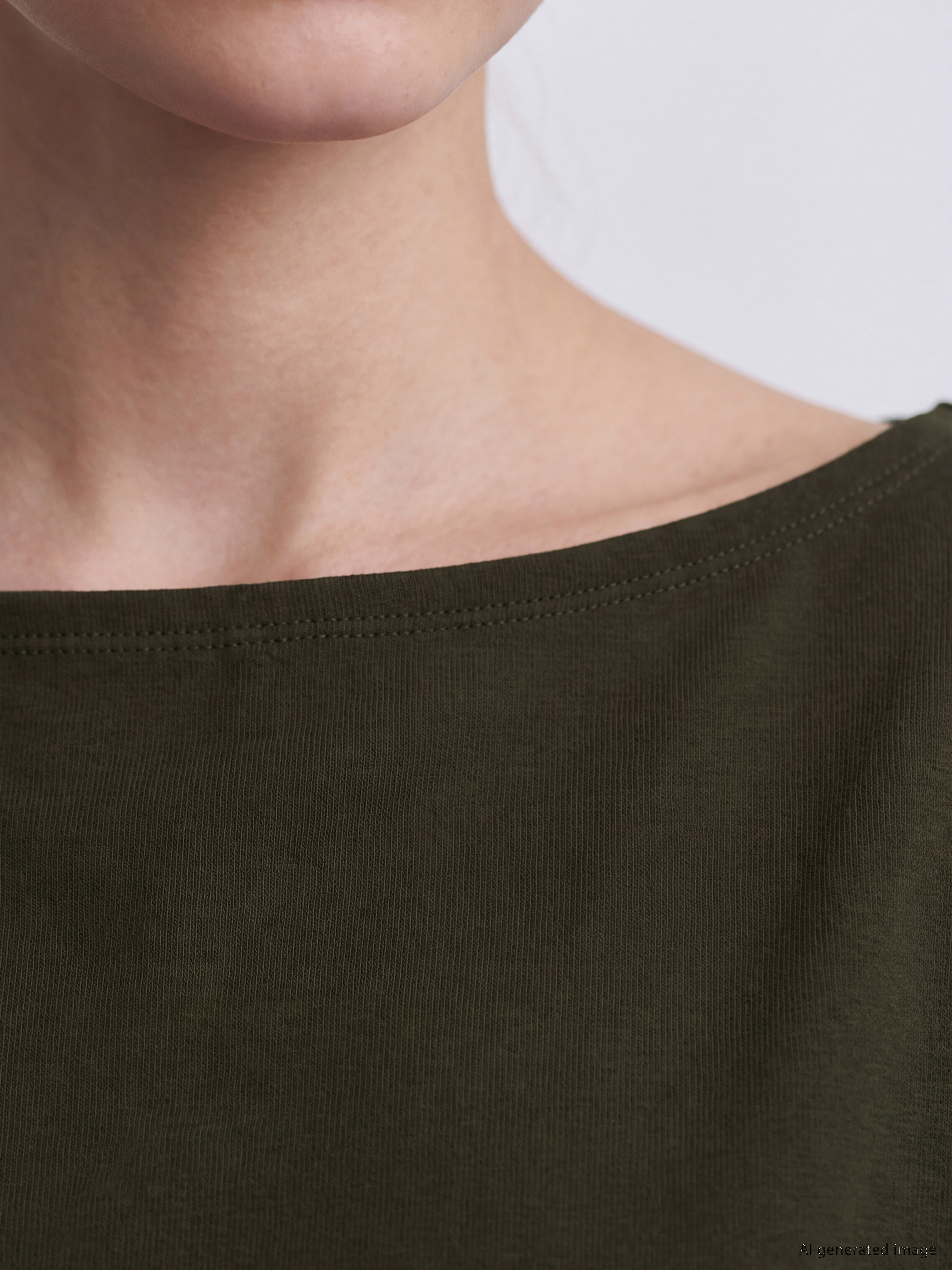 XSIDE Kayık Yaka Soft Touch Kadın Sweatshirt görsel 3