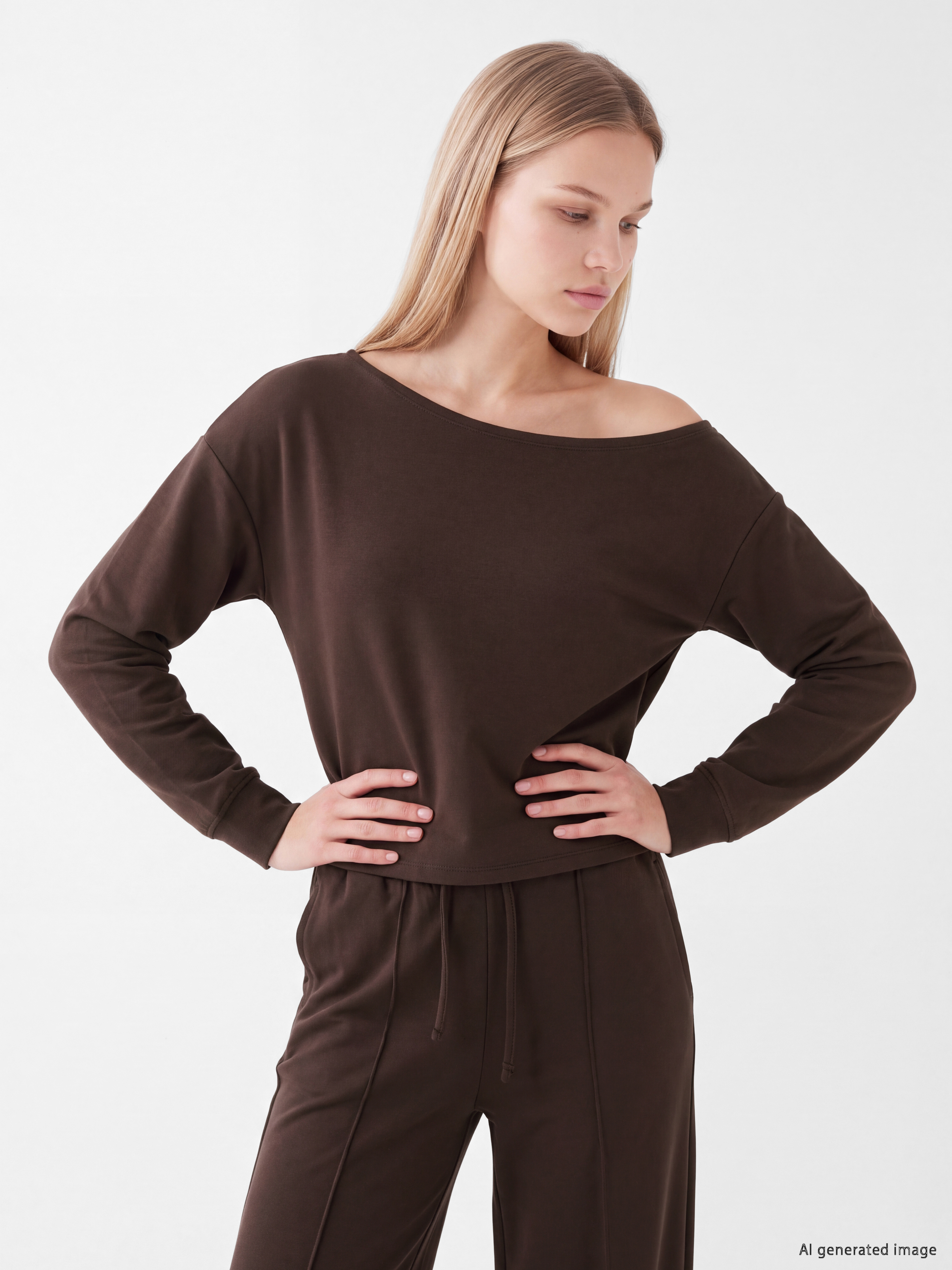 XSIDE Kayık Yaka Soft Touch Kadın Sweatshirt