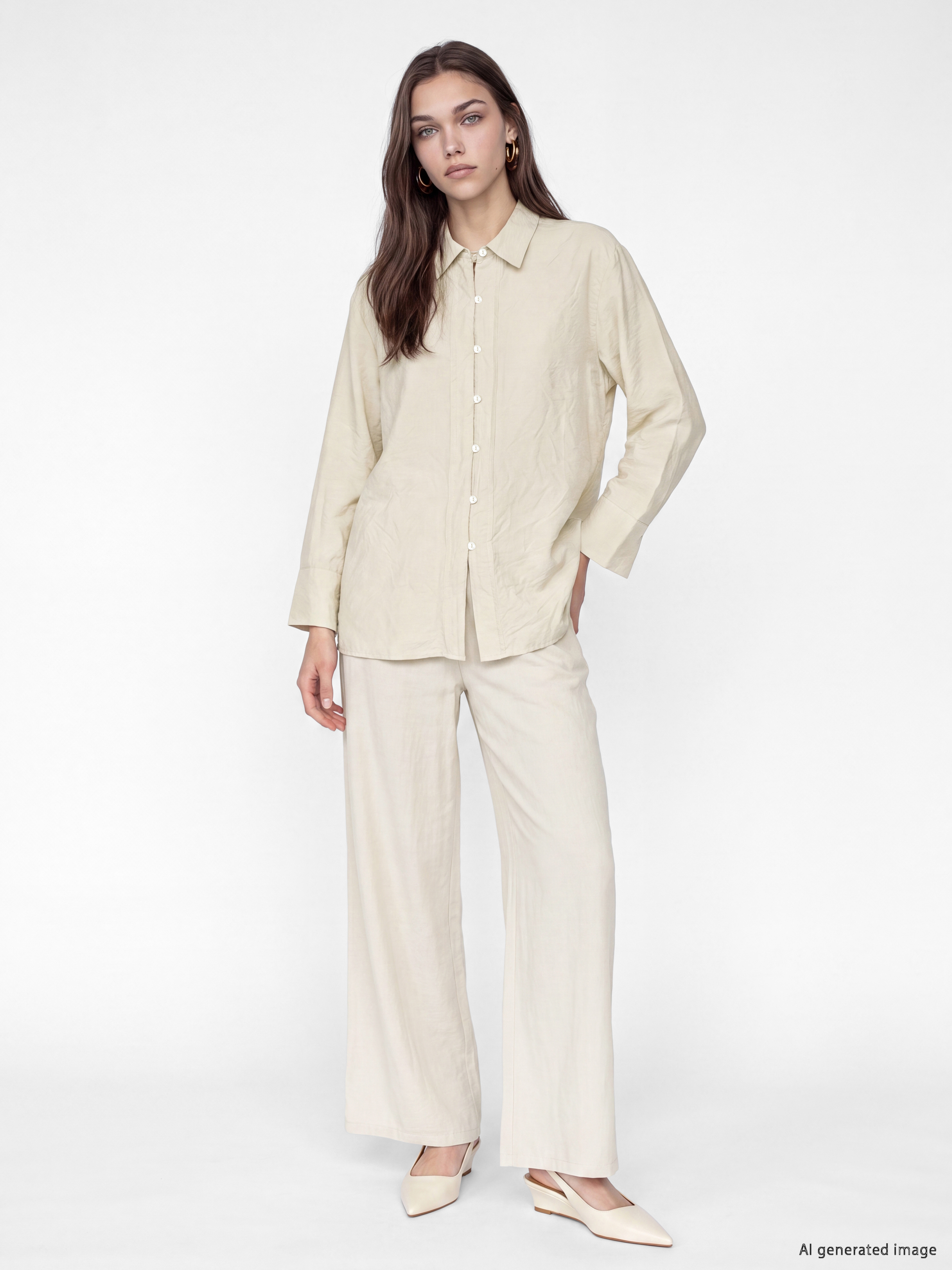LCW Modest Modal Karışımlı Kadın Gömlek Tunik görsel 2