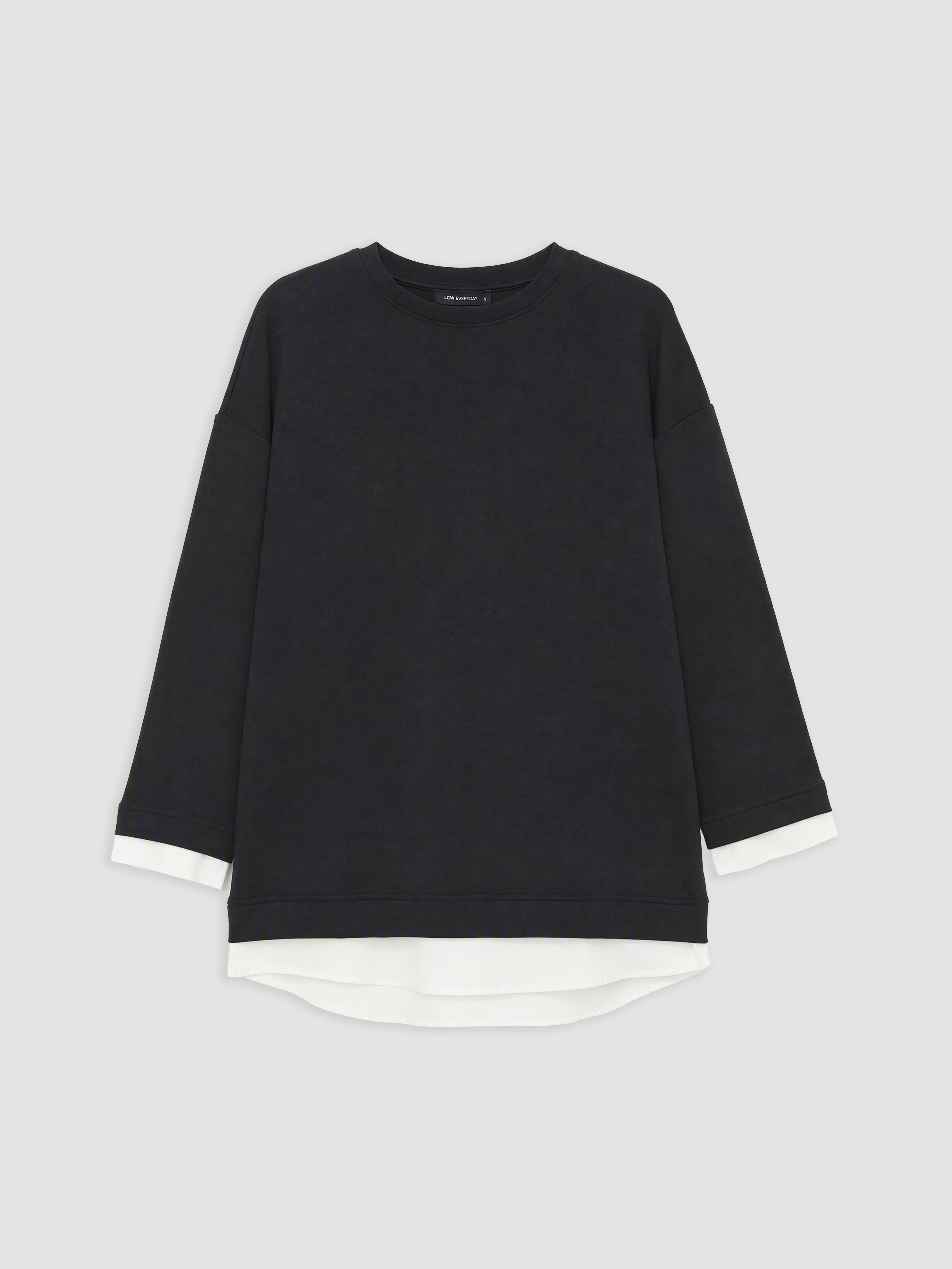LCW EVERYDAY Oversize Soft Touch Kadın Sweatshirt görsel 5