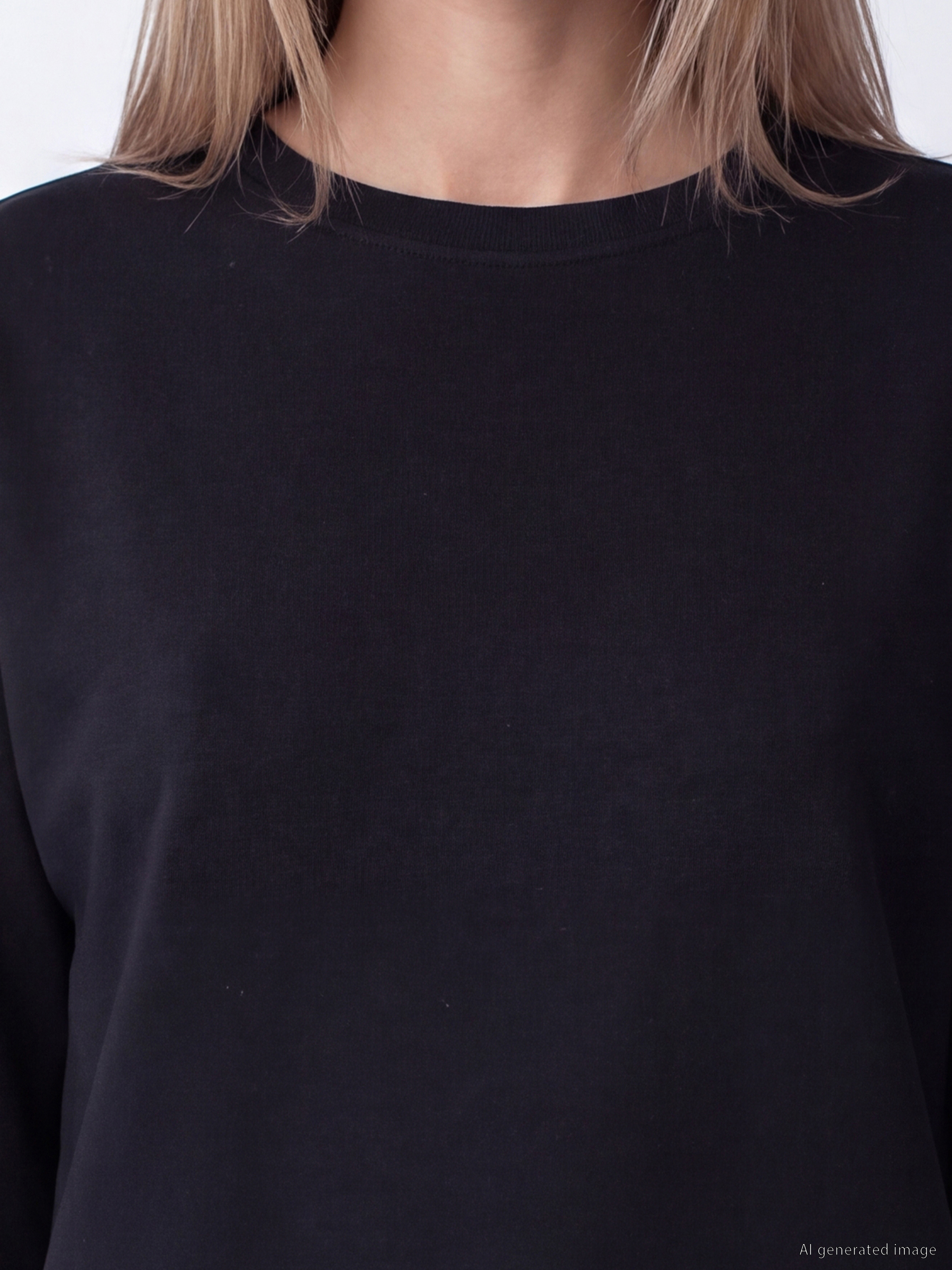 LCW EVERYDAY Oversize Soft Touch Kadın Sweatshirt görsel 3