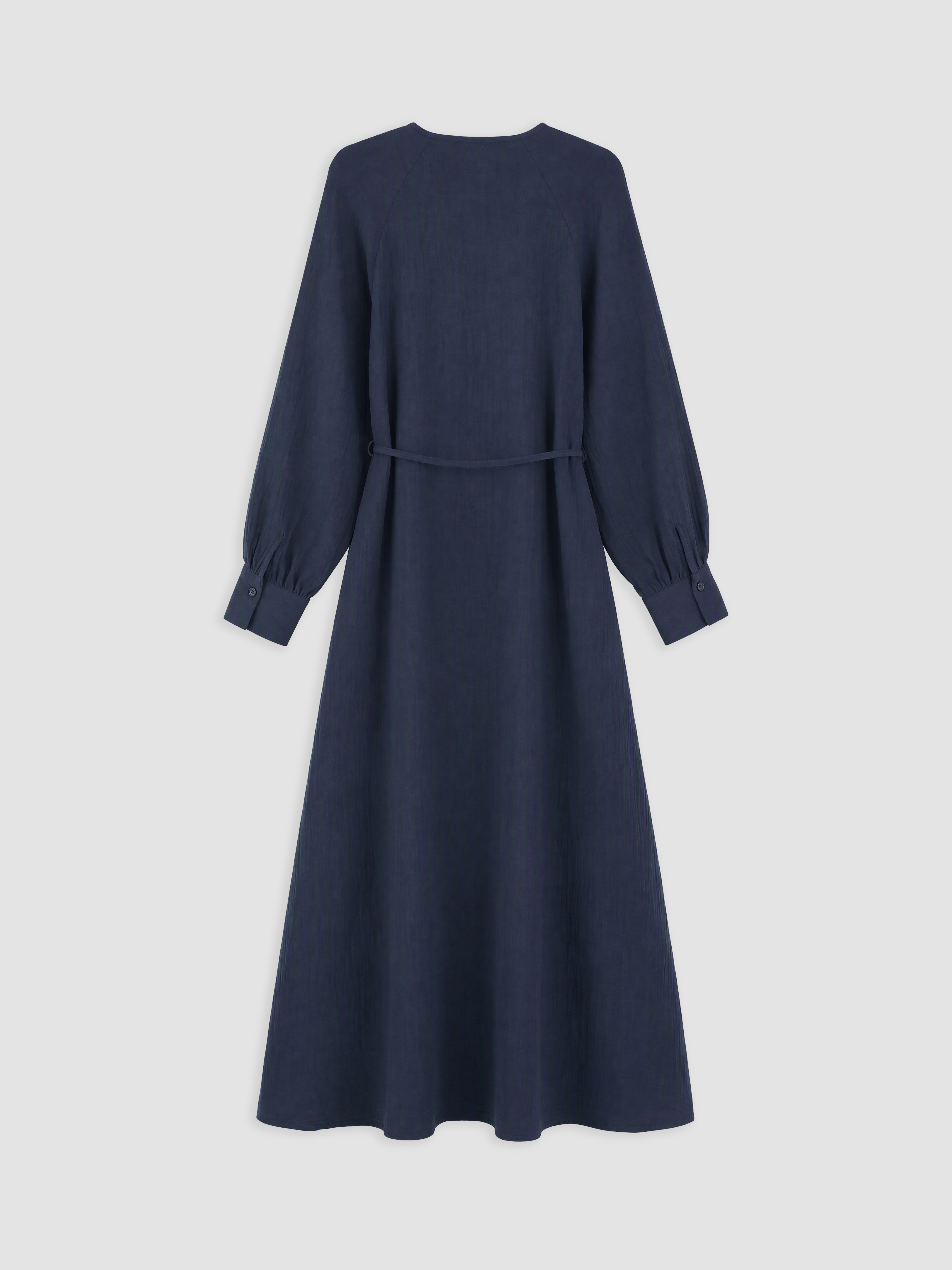 LCW Modest Bisiklet Yaka Müslin Elbise görsel 6