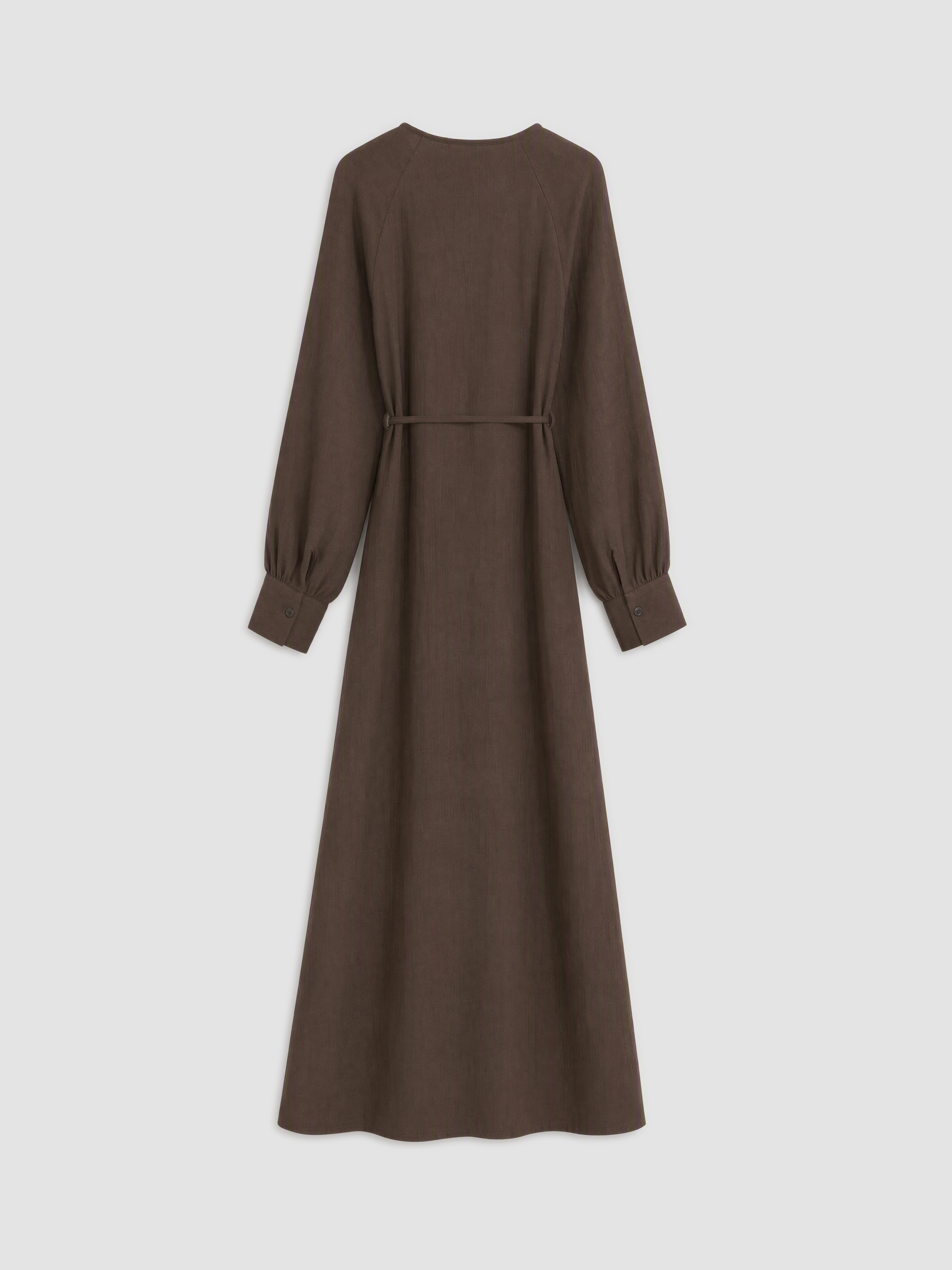 LCW Modest Bisiklet Yaka Müslin Elbise görsel 6