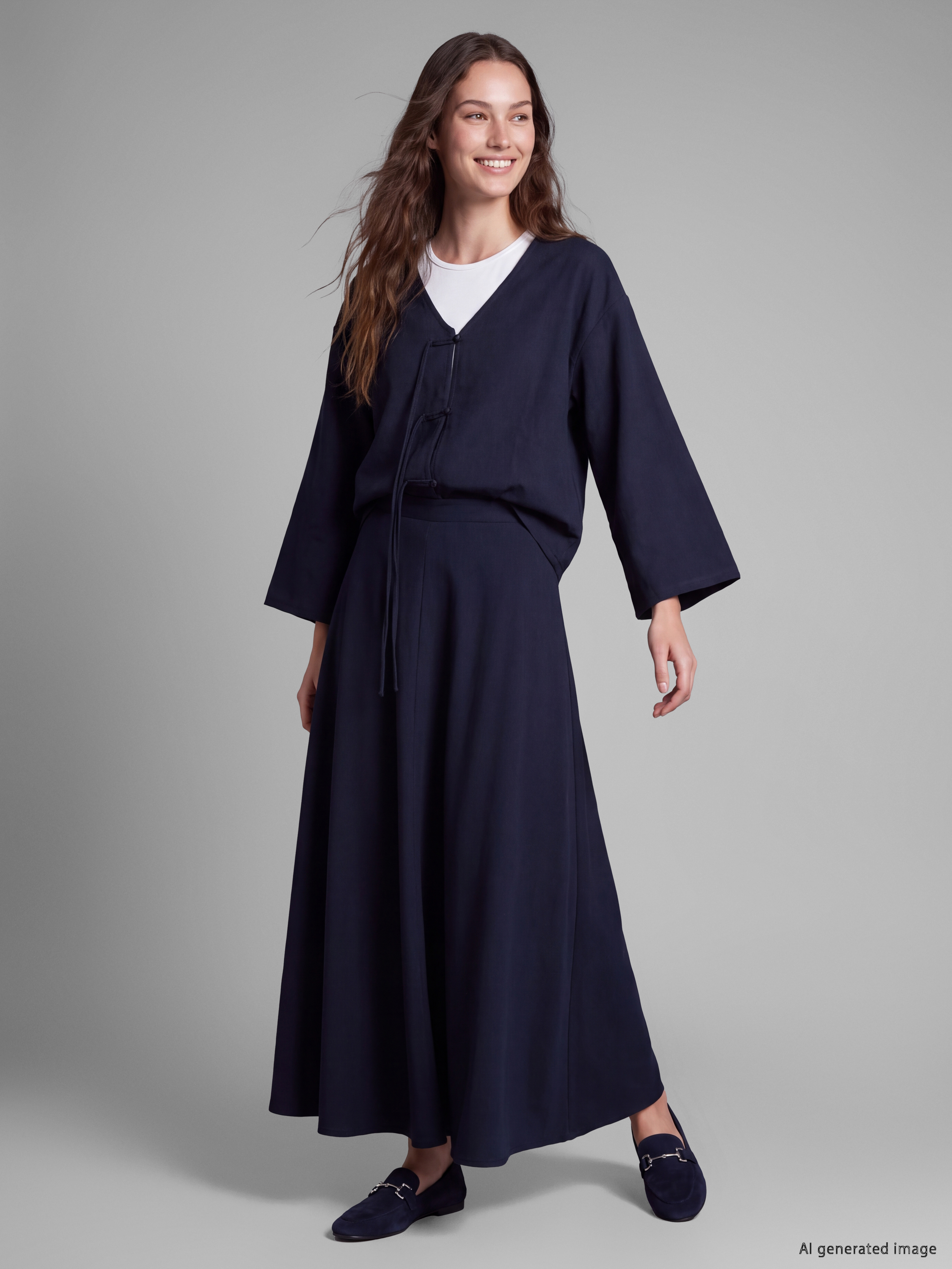 LCW Modest Beli Fermuarlı Kloş Etek