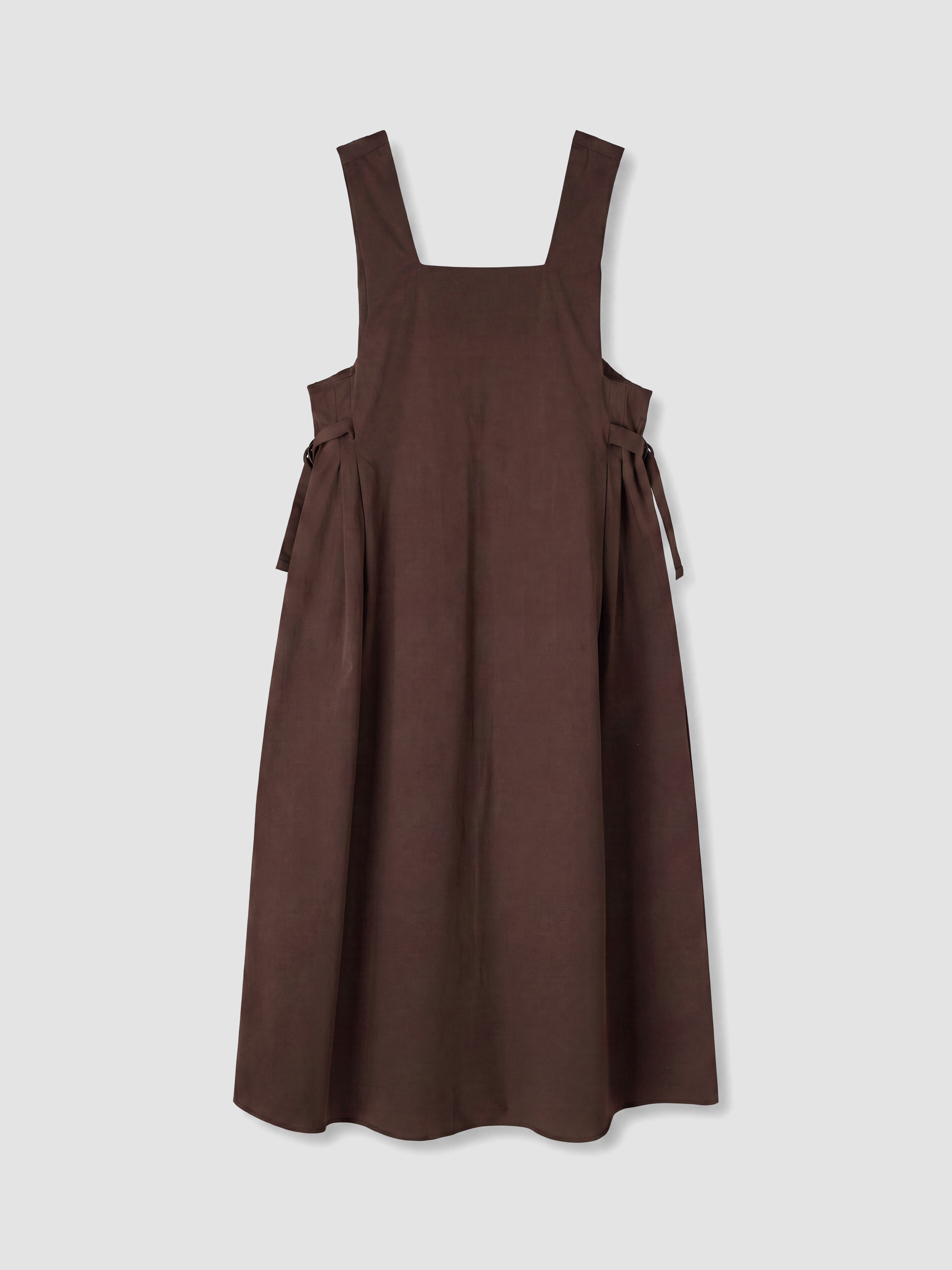 LCW Modest Kare Yaka Gabardin Jile Elbise görsel 7