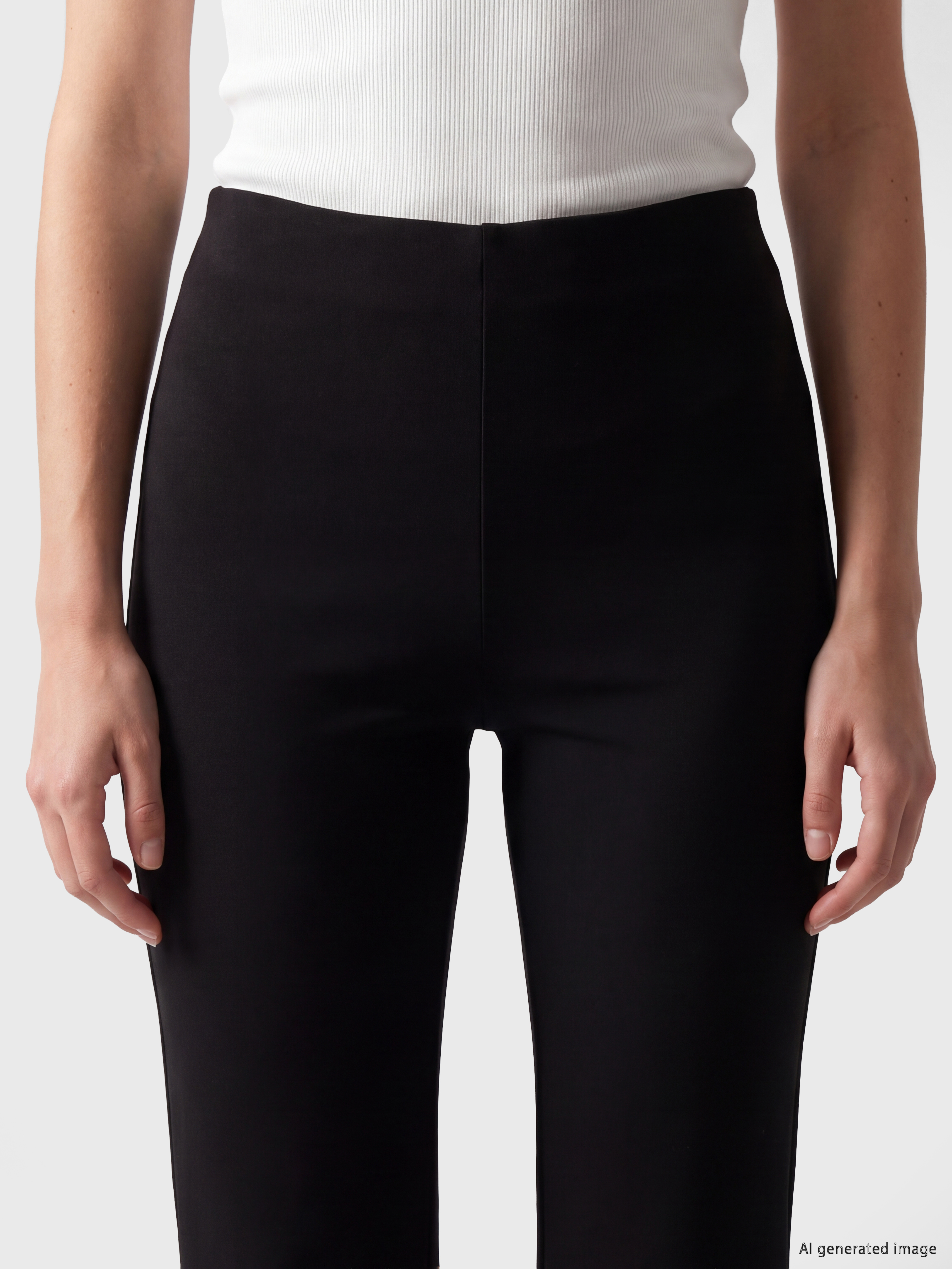 LCW Modest Dar Fit İspanyol Paça Kadın Pantolon görsel 3