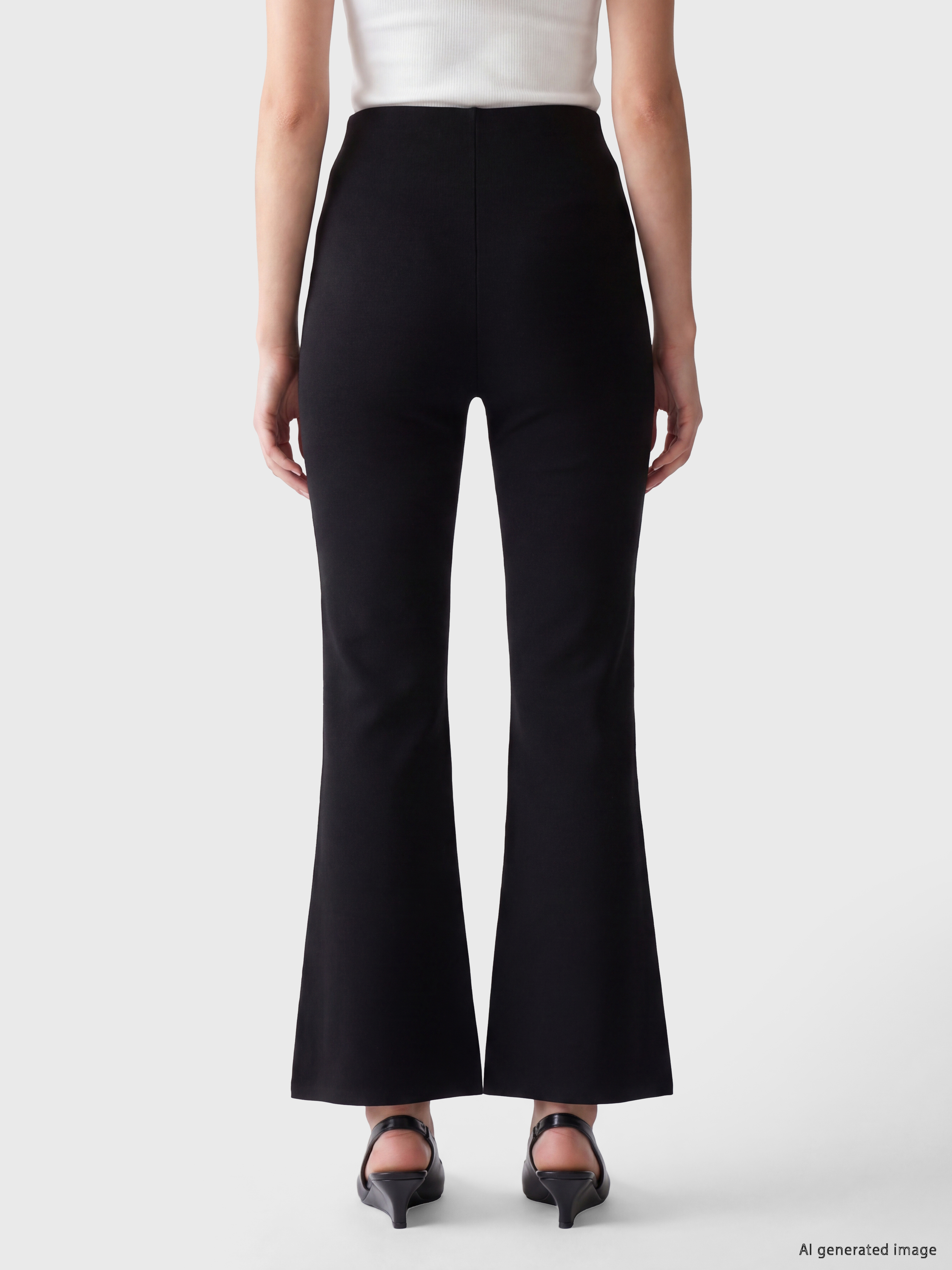 LCW Modest Dar Fit İspanyol Paça Kadın Pantolon görsel 4