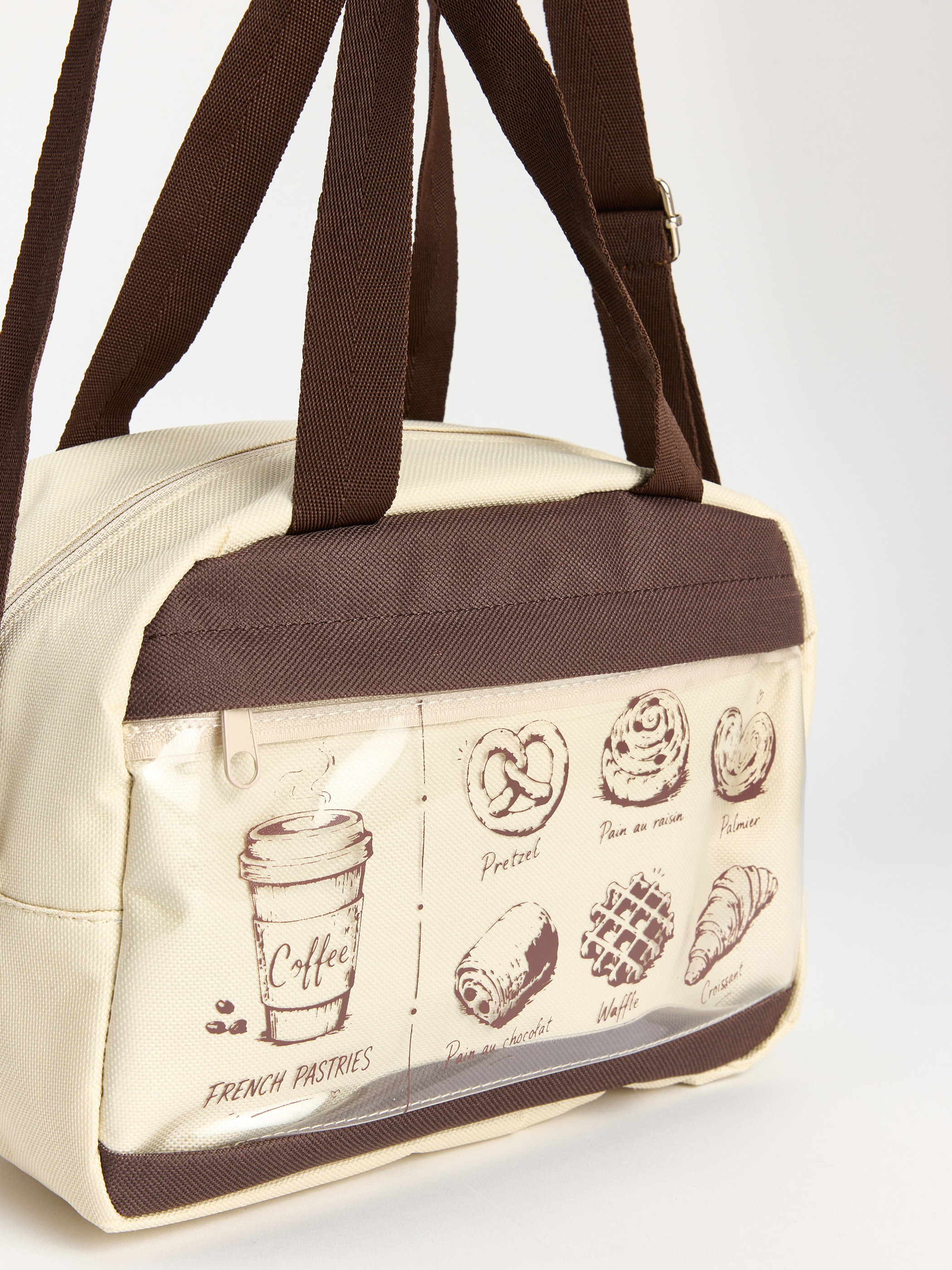 LCW ACCESSORIES Fermuarlı ve Baskılı Kadın Beslenme Çantası görsel 3