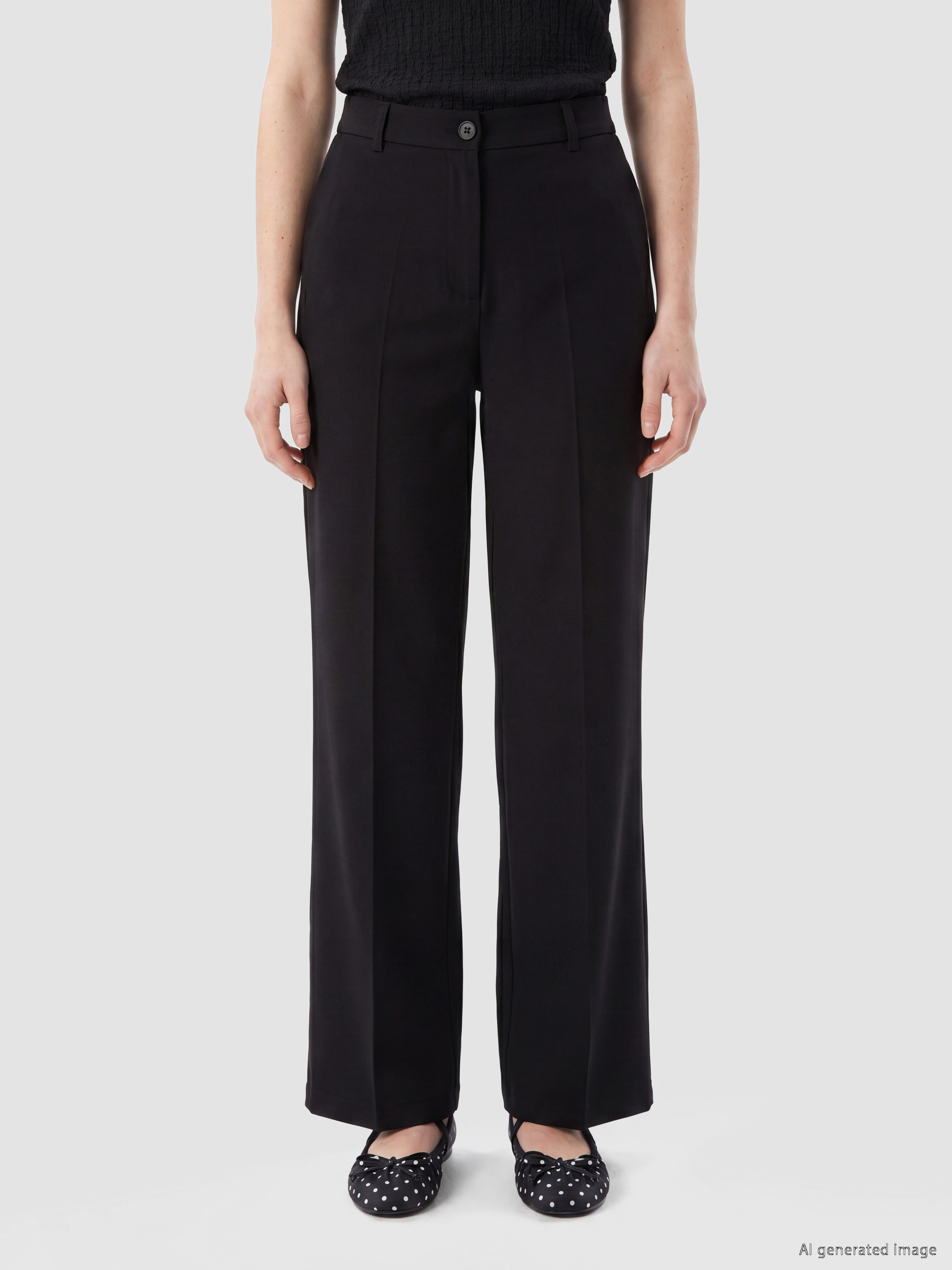 XSIDE Yüksek Bel Regular Fit Kadın Pantolon görsel 2