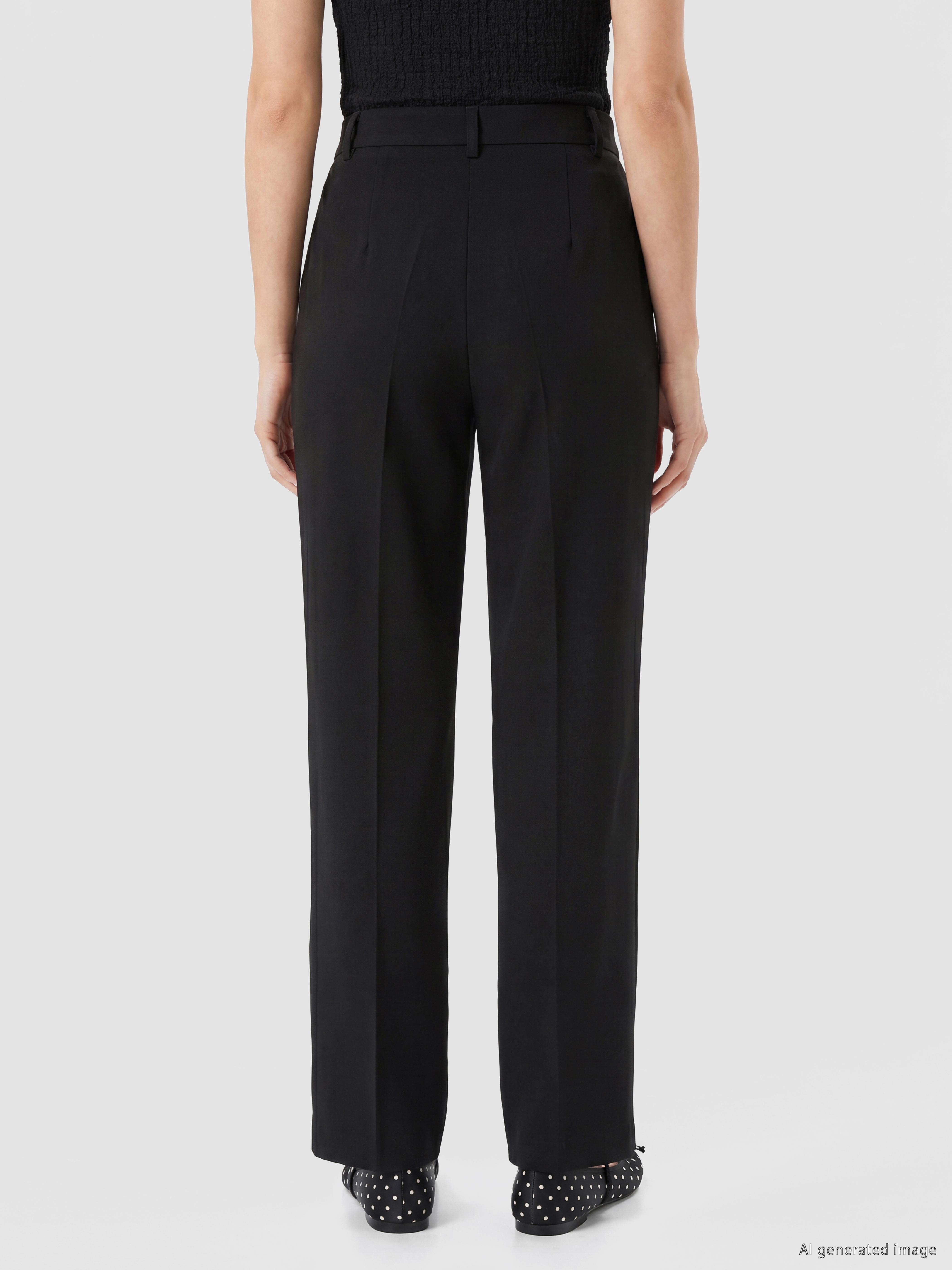 XSIDE Yüksek Bel Regular Fit Kadın Pantolon görsel 4