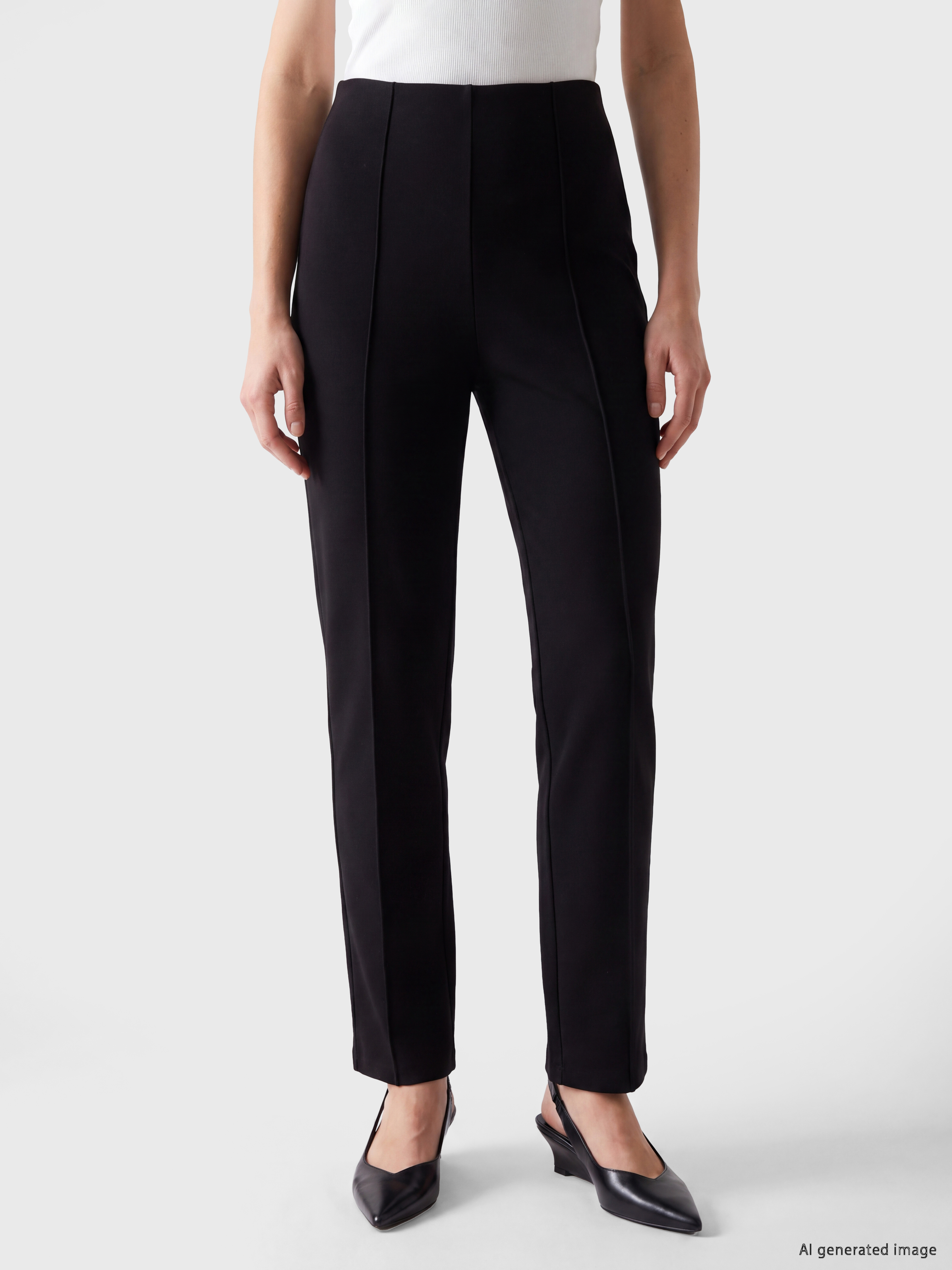 LCW Modest Yüksek Bel Dar Fit Kadın Pantolon görsel 2