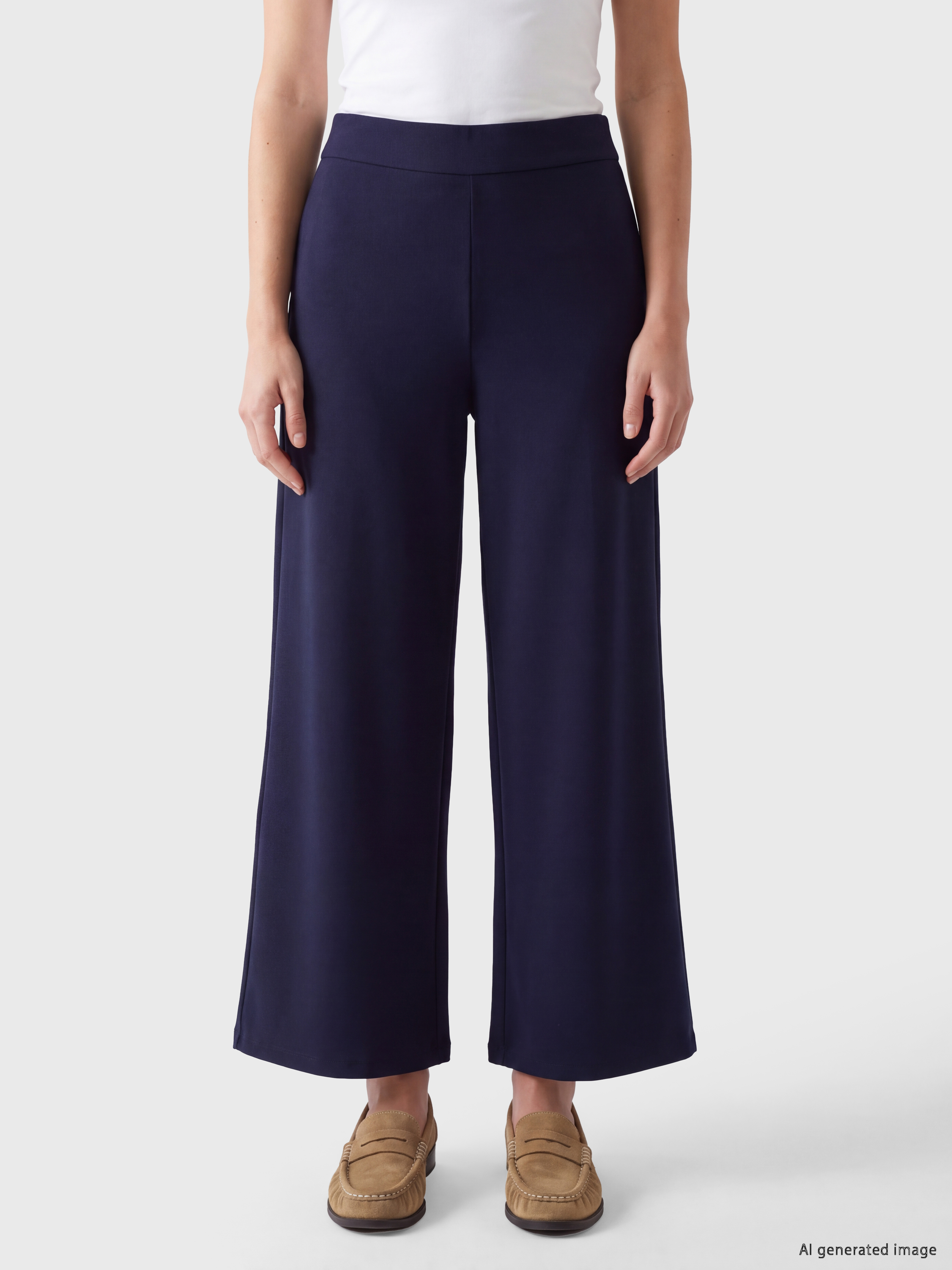 LCW Modest Loose Fit Geniş Paça Kadın Pantolon görsel 2