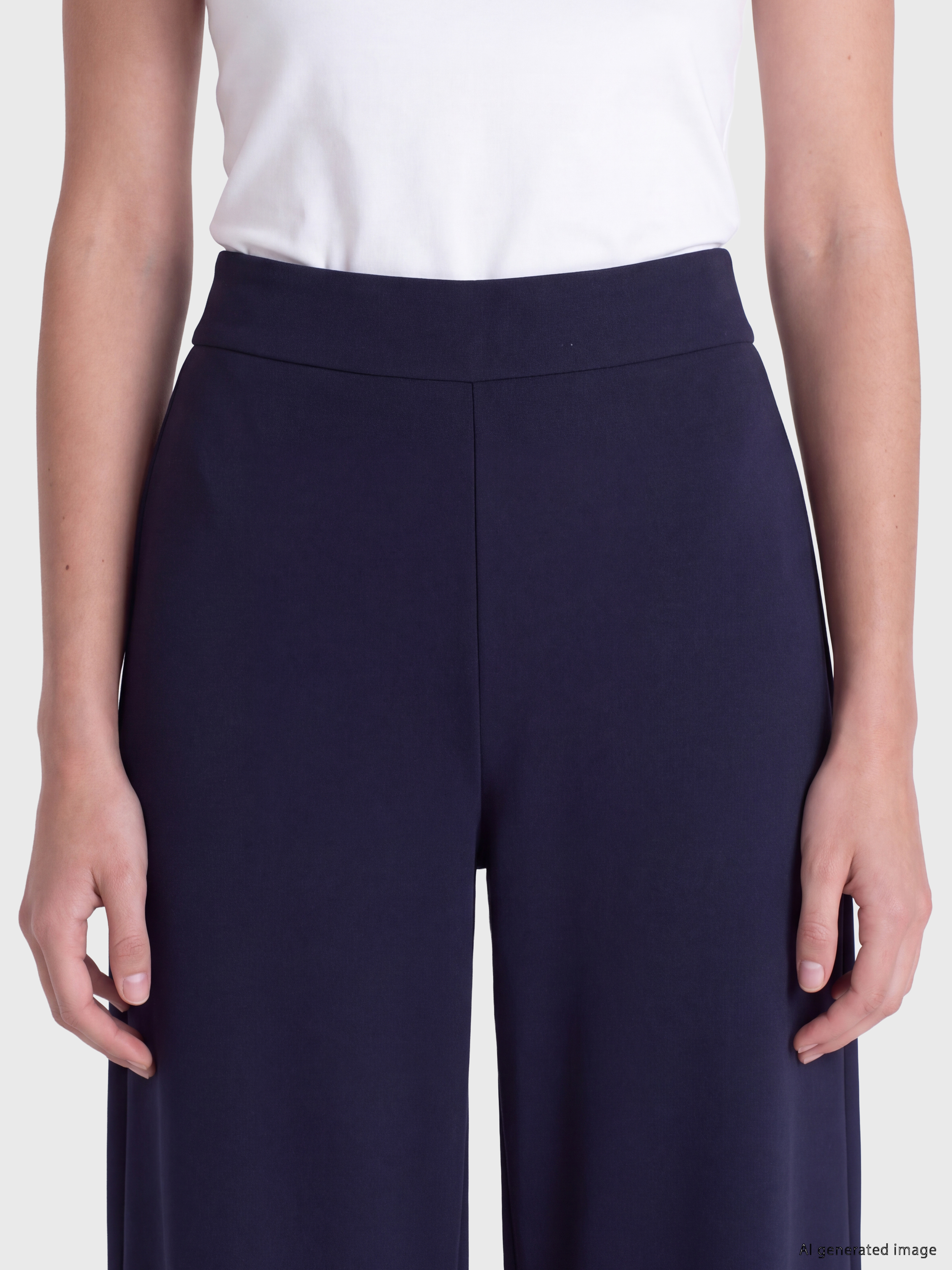 LCW Modest Loose Fit Geniş Paça Kadın Pantolon görsel 3