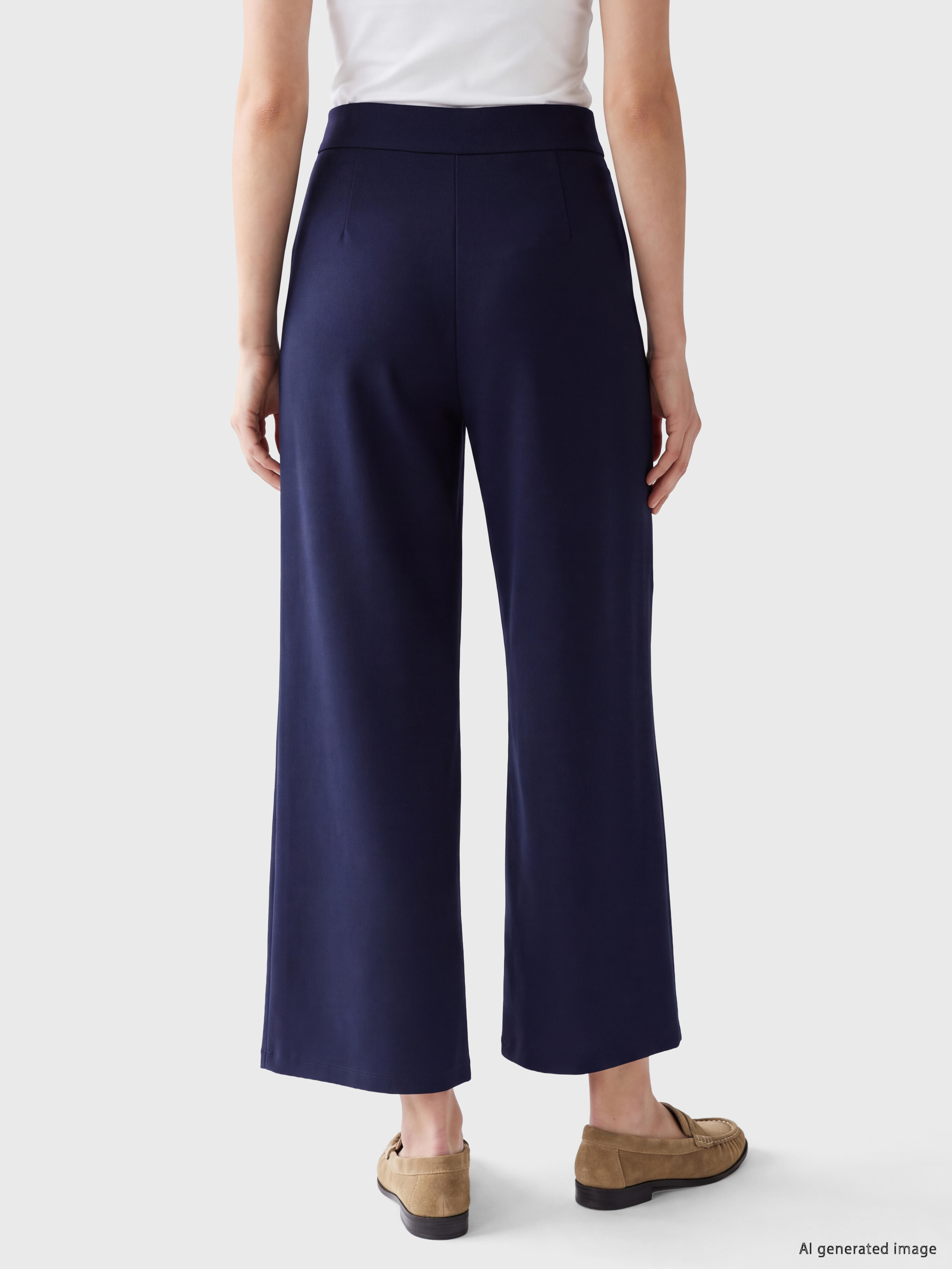 LCW Modest Loose Fit Geniş Paça Kadın Pantolon görsel 4