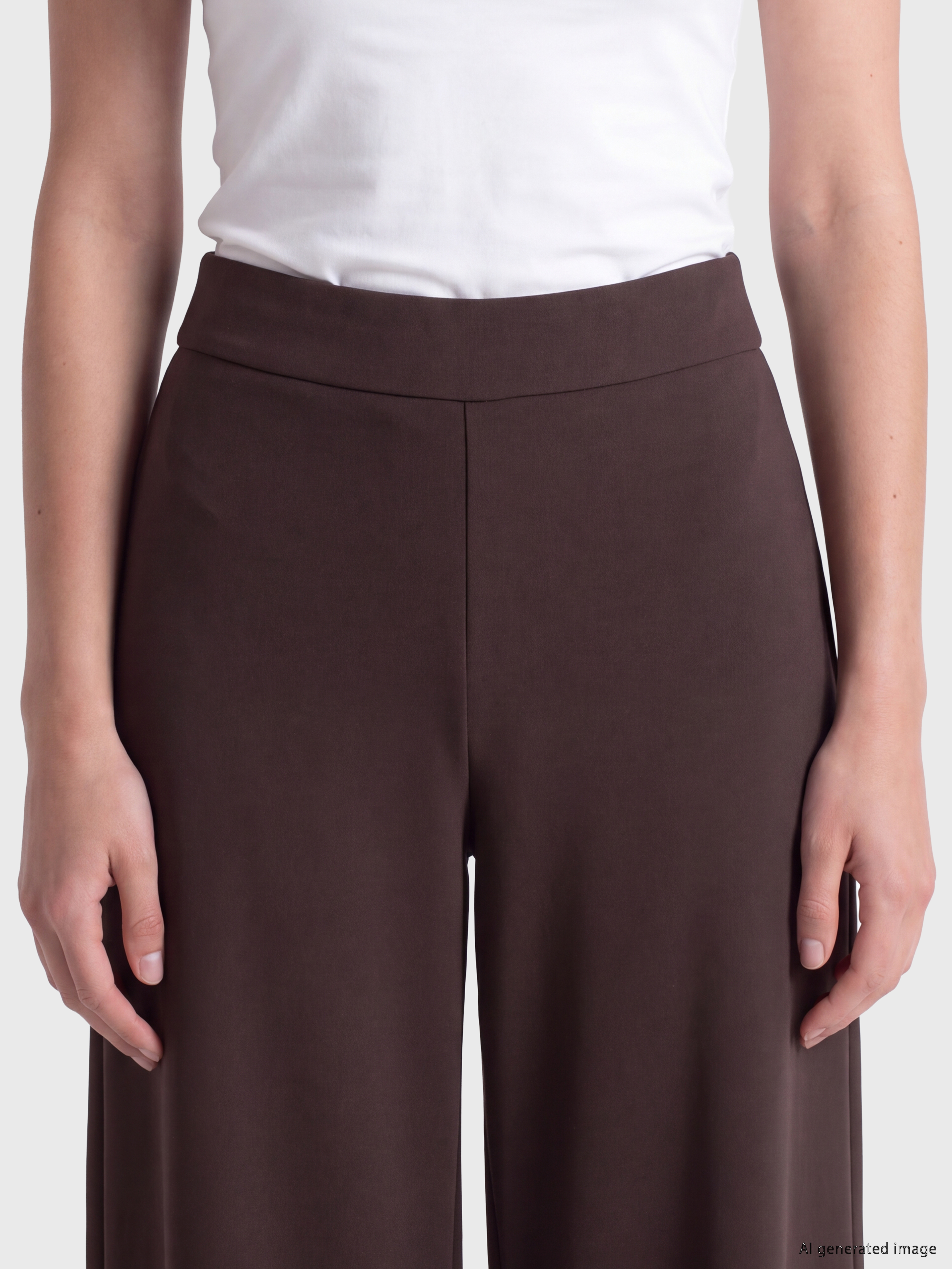 LCW Modest Loose Fit Geniş Paça Kadın Pantolon görsel 3