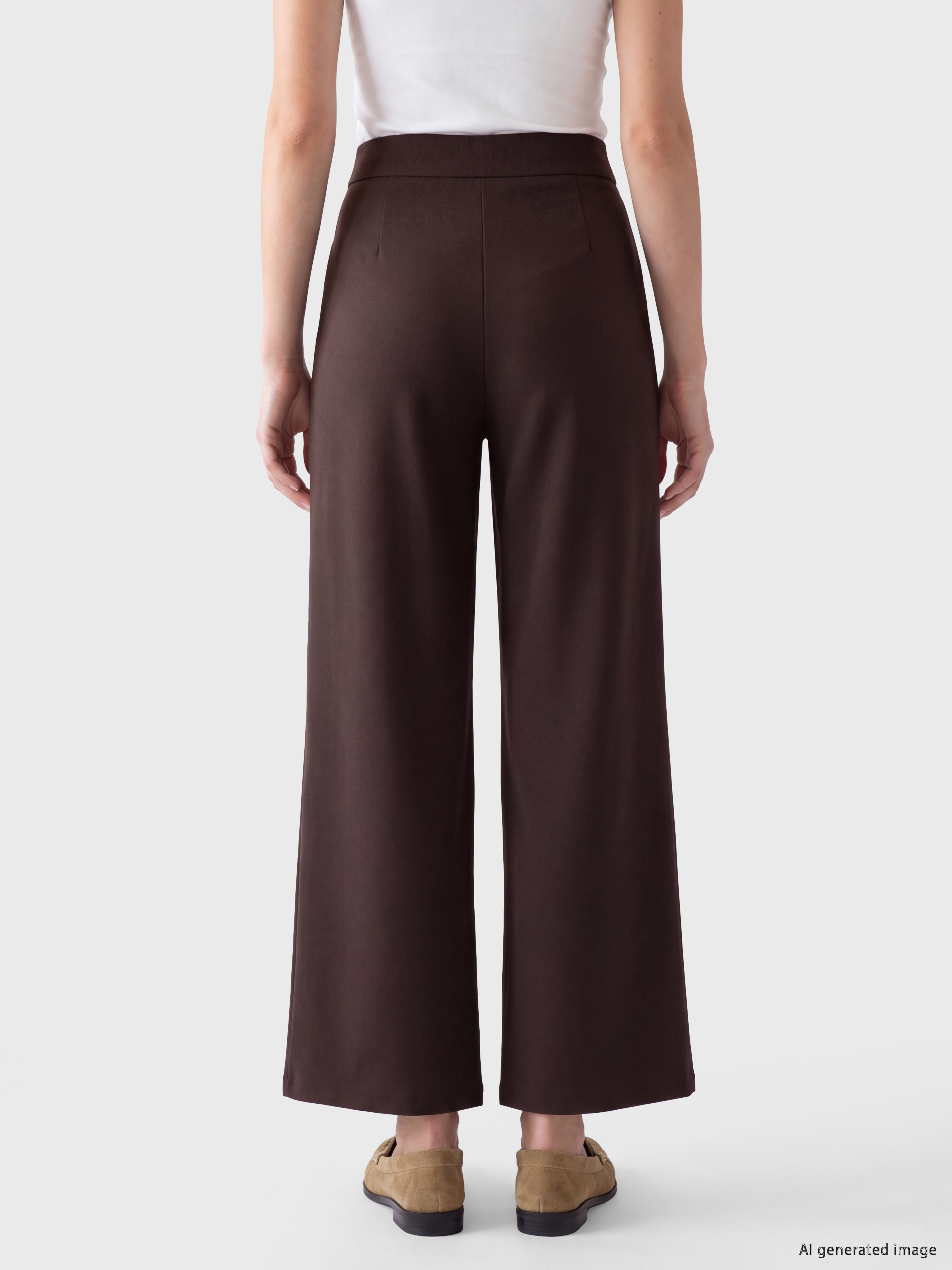LCW Modest Loose Fit Geniş Paça Kadın Pantolon görsel 4