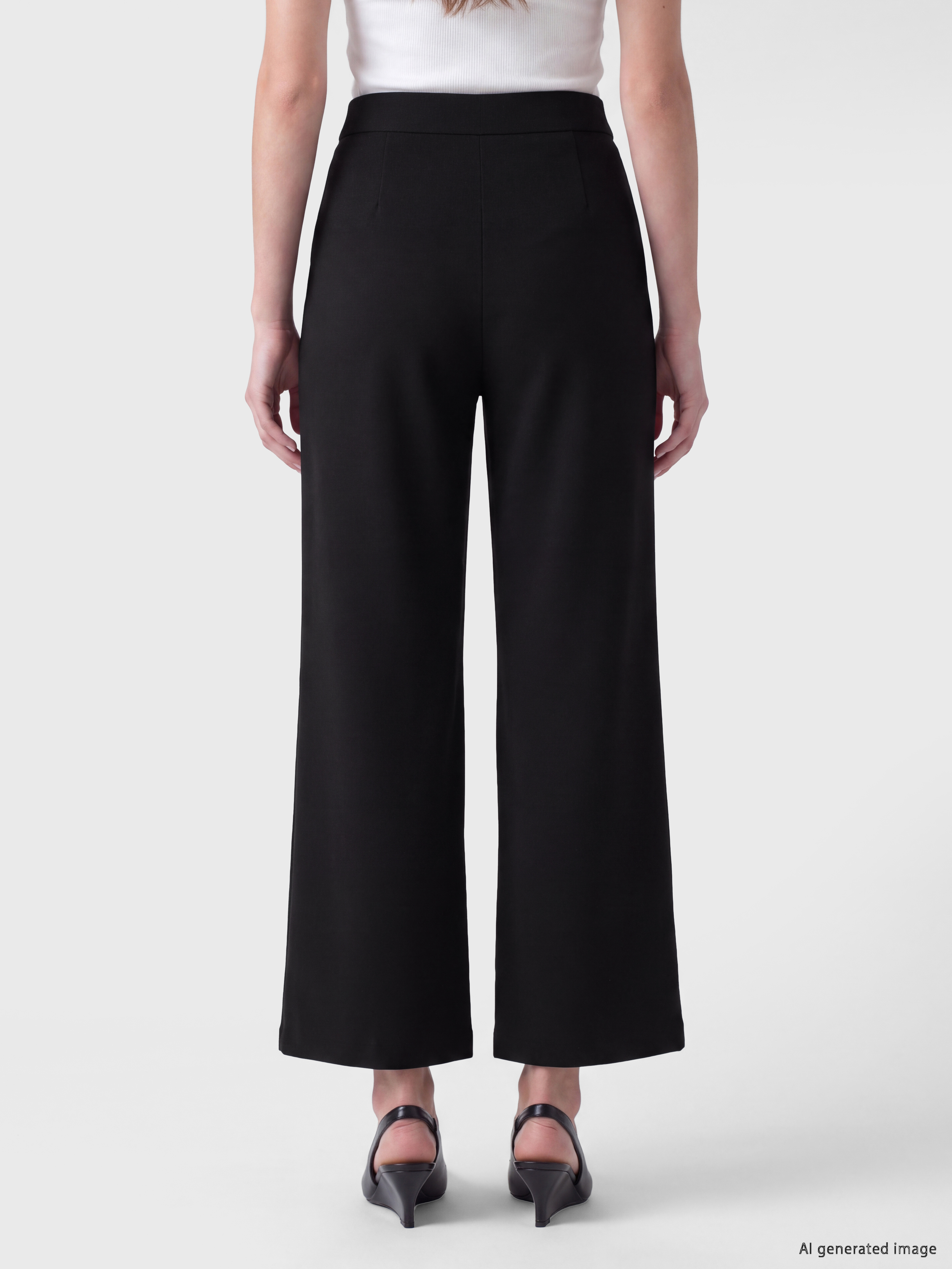 LCW Modest Loose Fit Geniş Paça Kadın Pantolon görsel 4