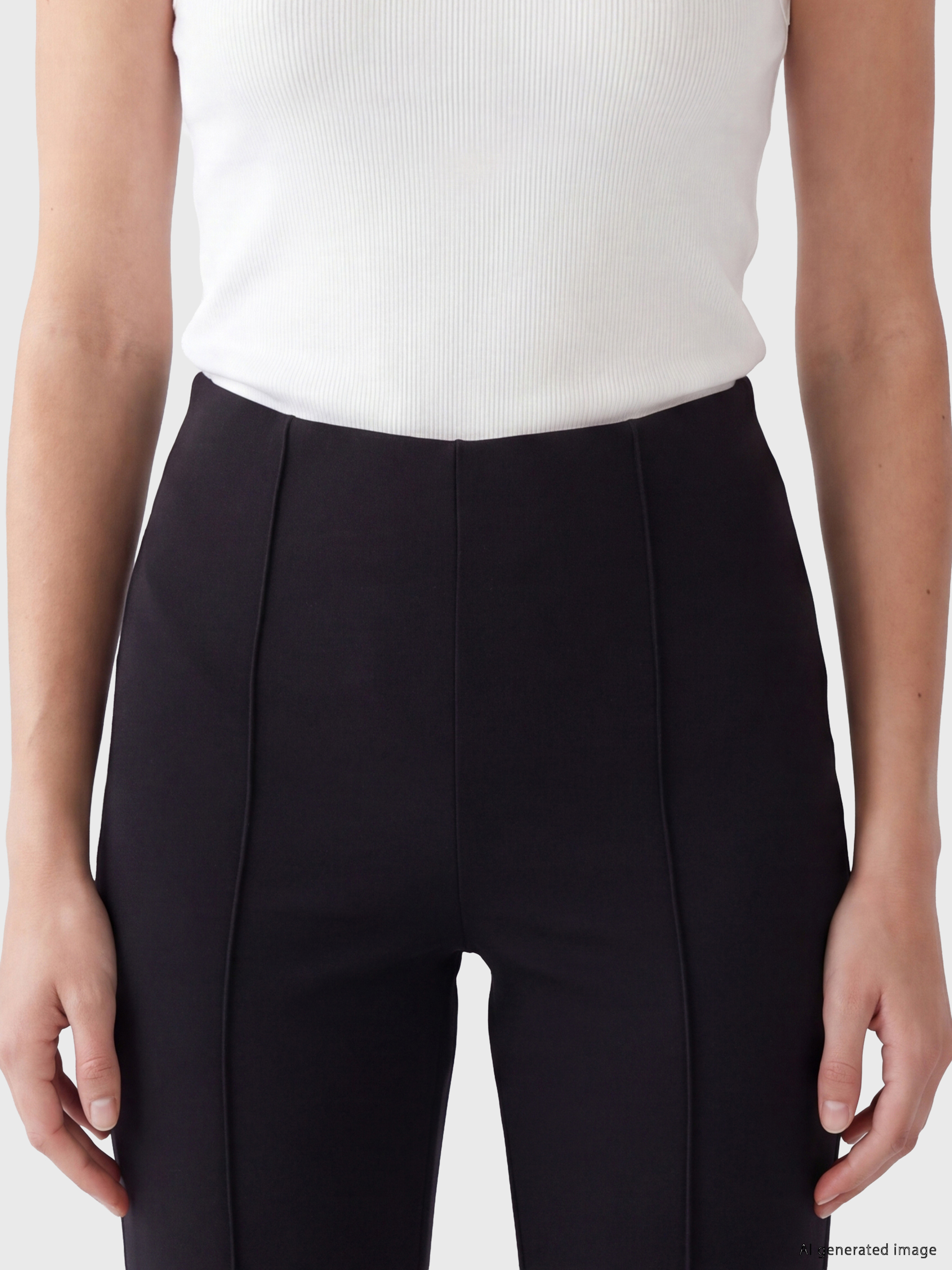 LCW Modest Dar Fit İspanyol Paça Kadın Pantolon görsel 3